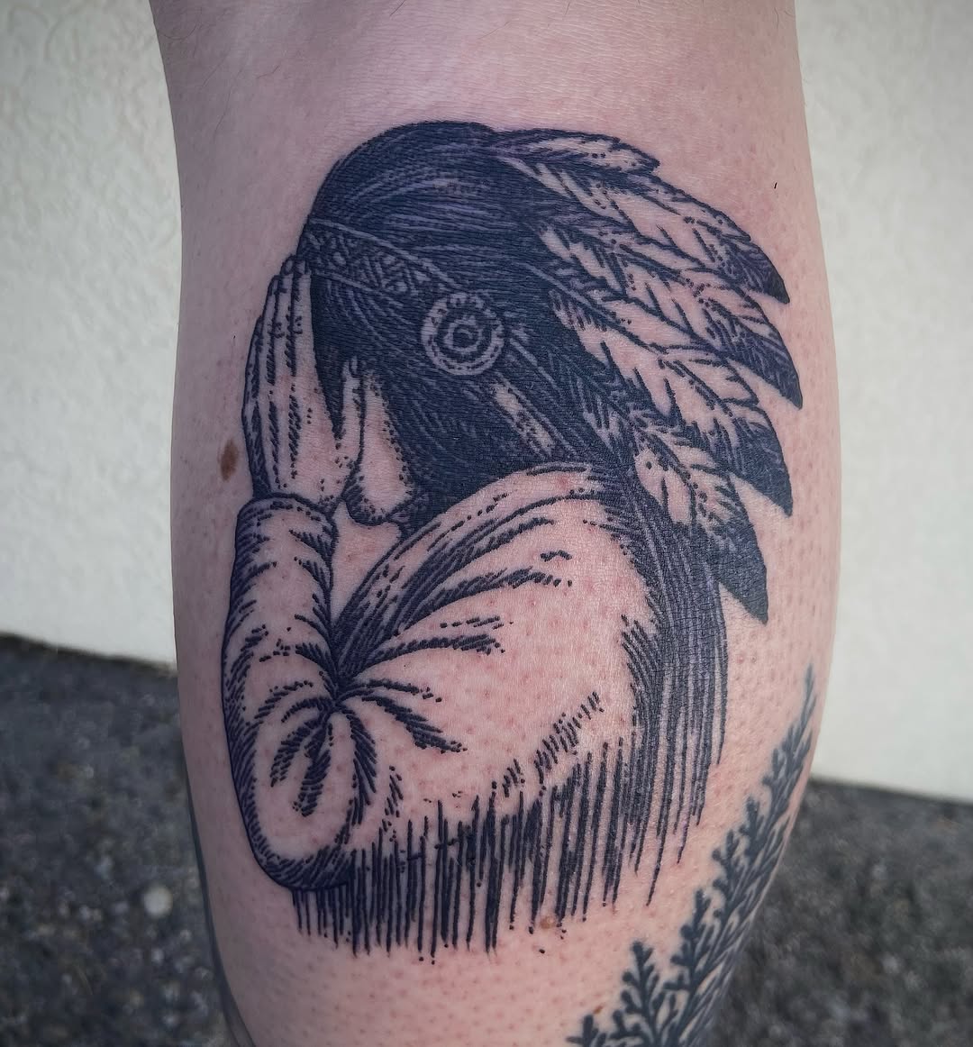 Tattoo by @vinnietatts — black_and_grey