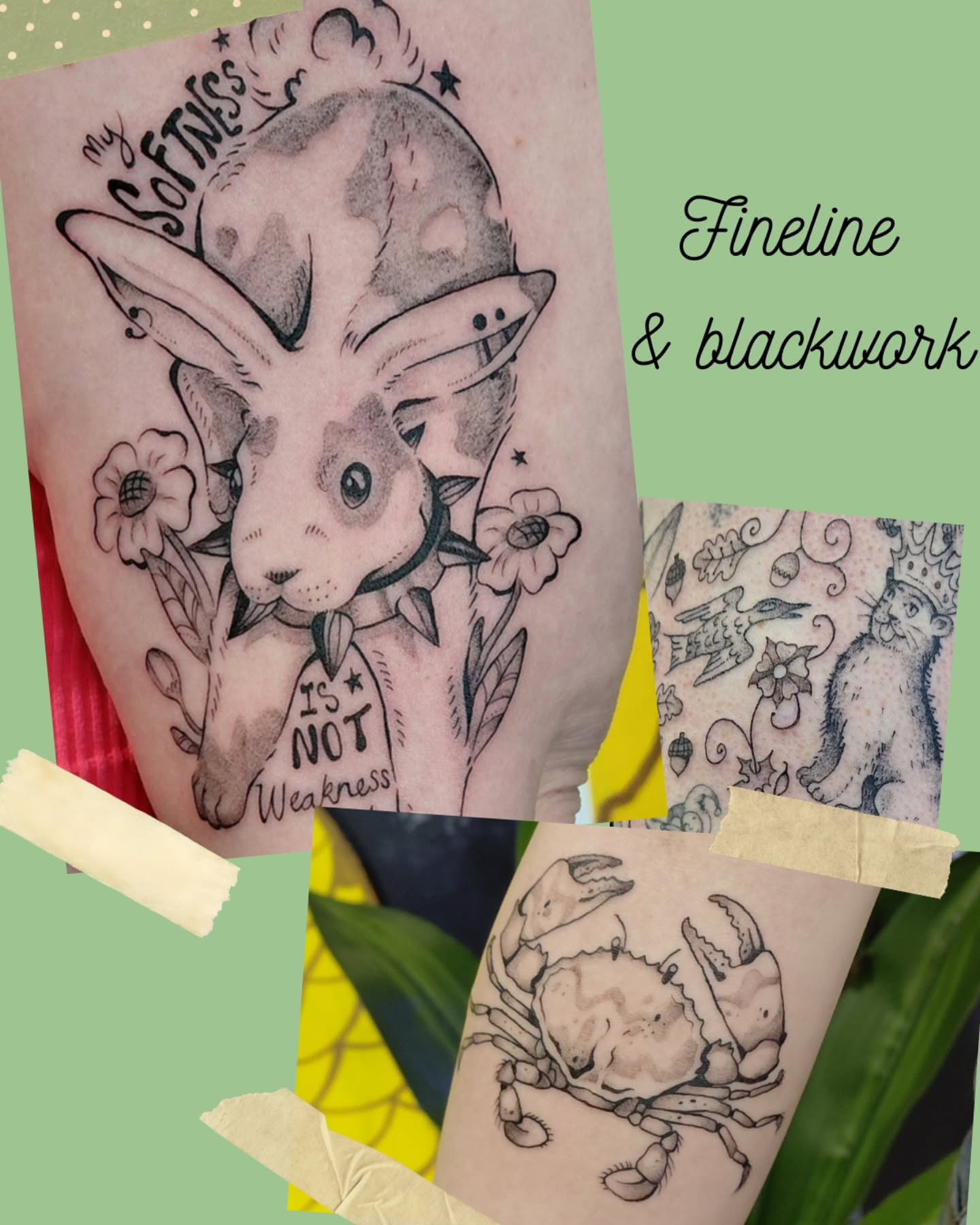Tattoo by @antisocialinks — fine_line, blackwork