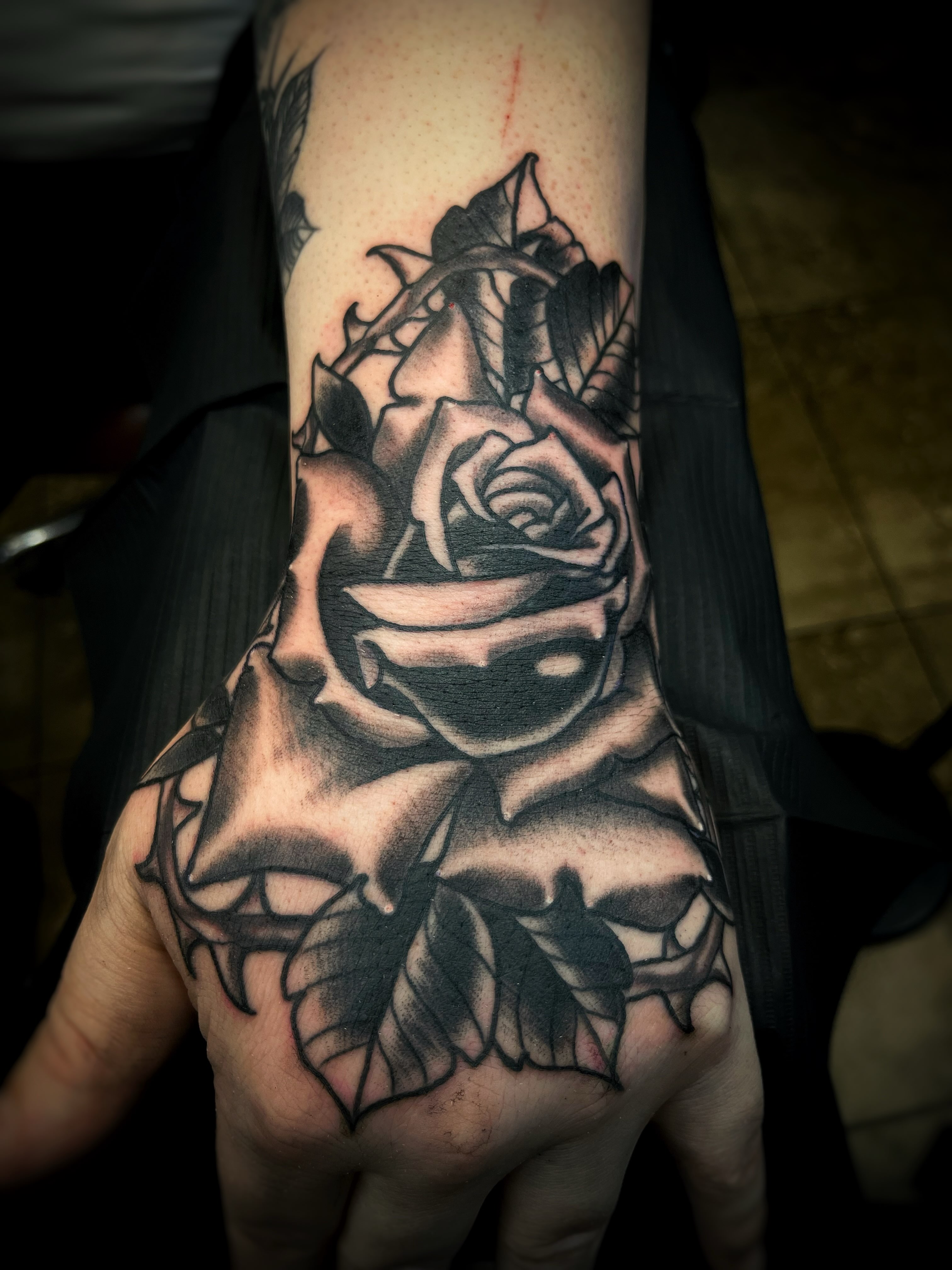 Tattoo by @gilly_gonzo — black_and_grey