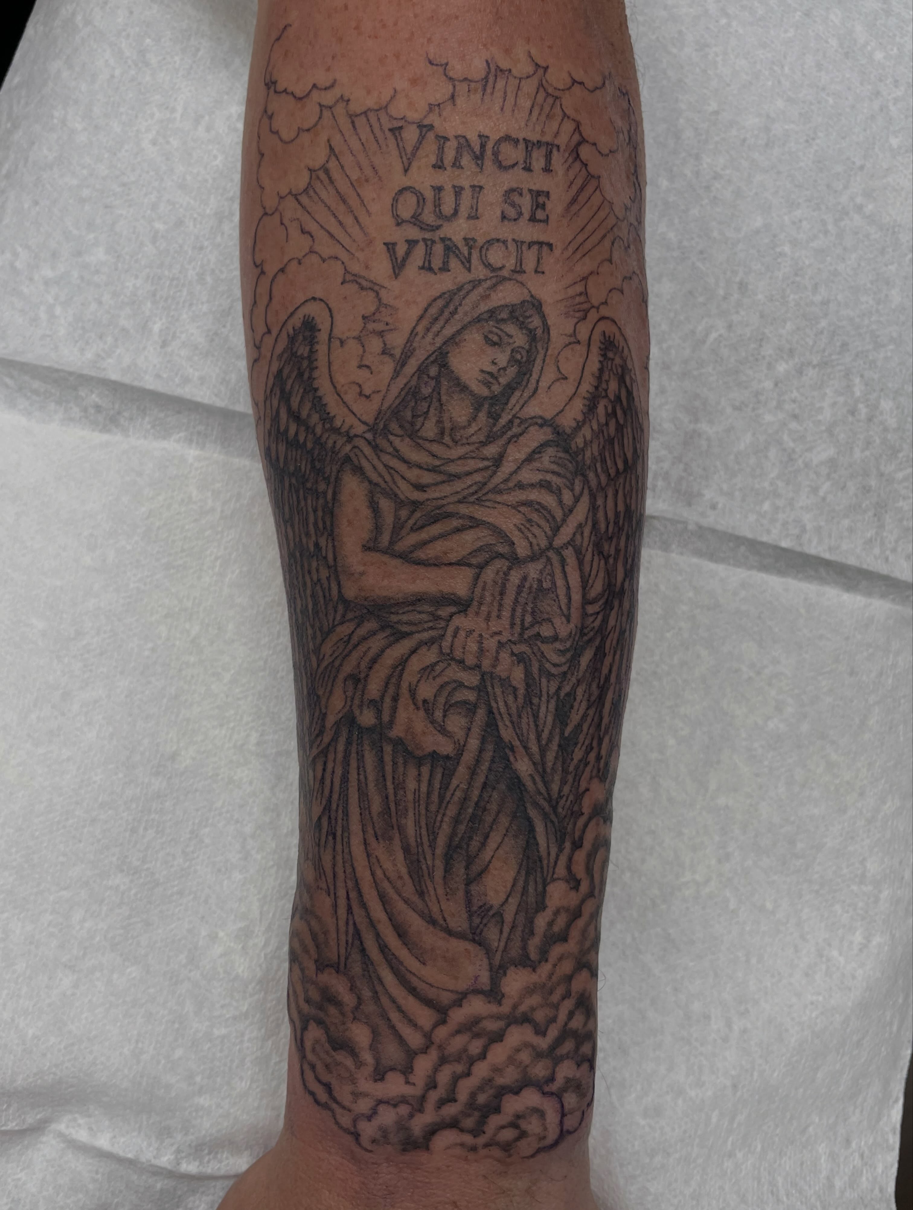 Tattoo by @mosestattoos — black_and_grey