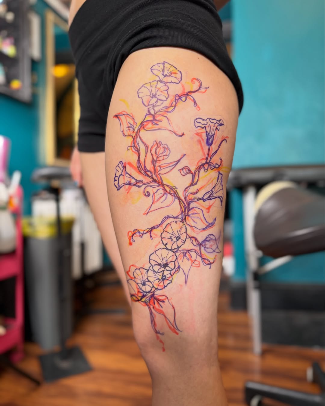 Tattoo by @wellgoodmate__ — watercolor