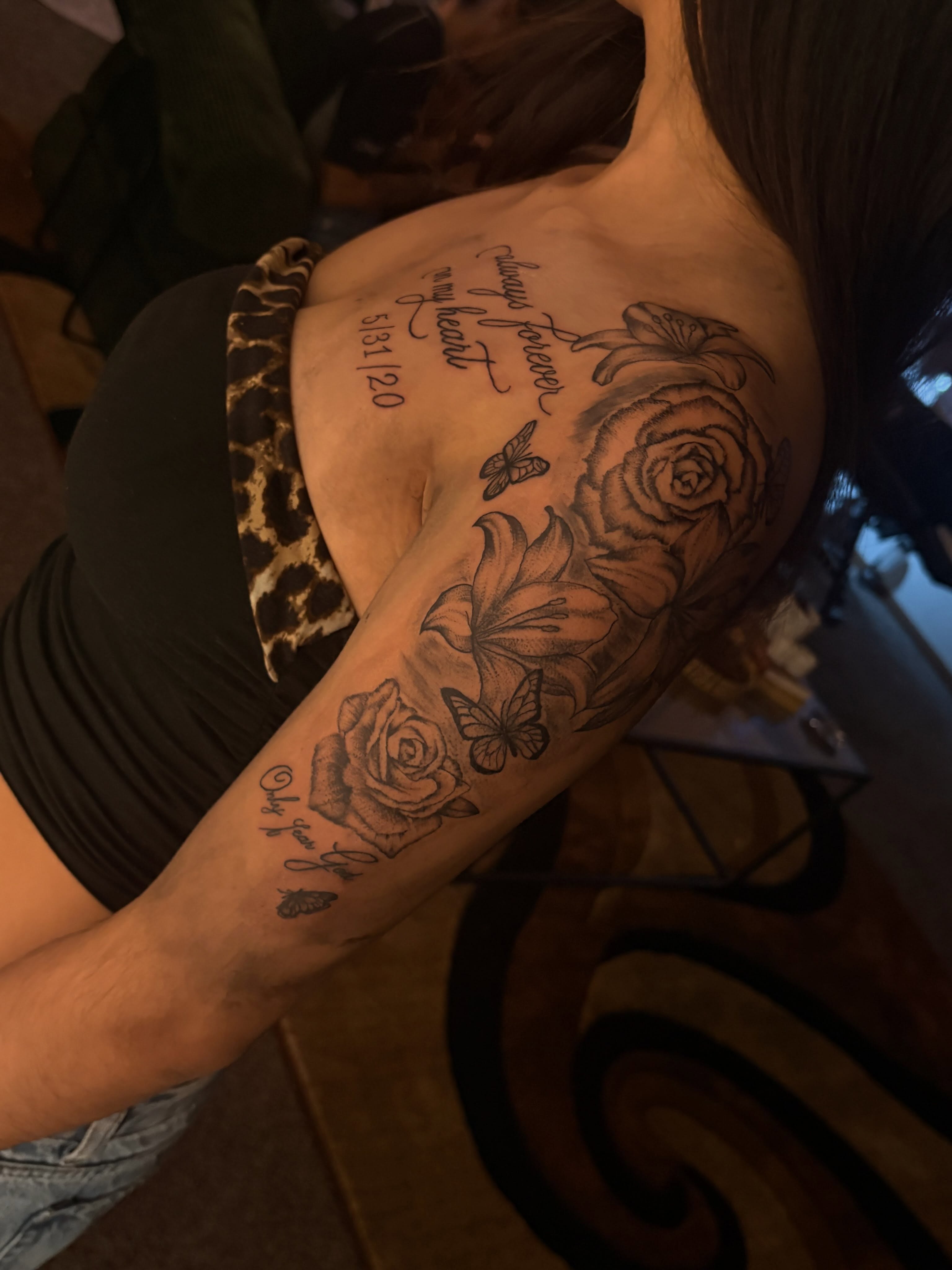 Tattoo by @winniinks — black_and_grey