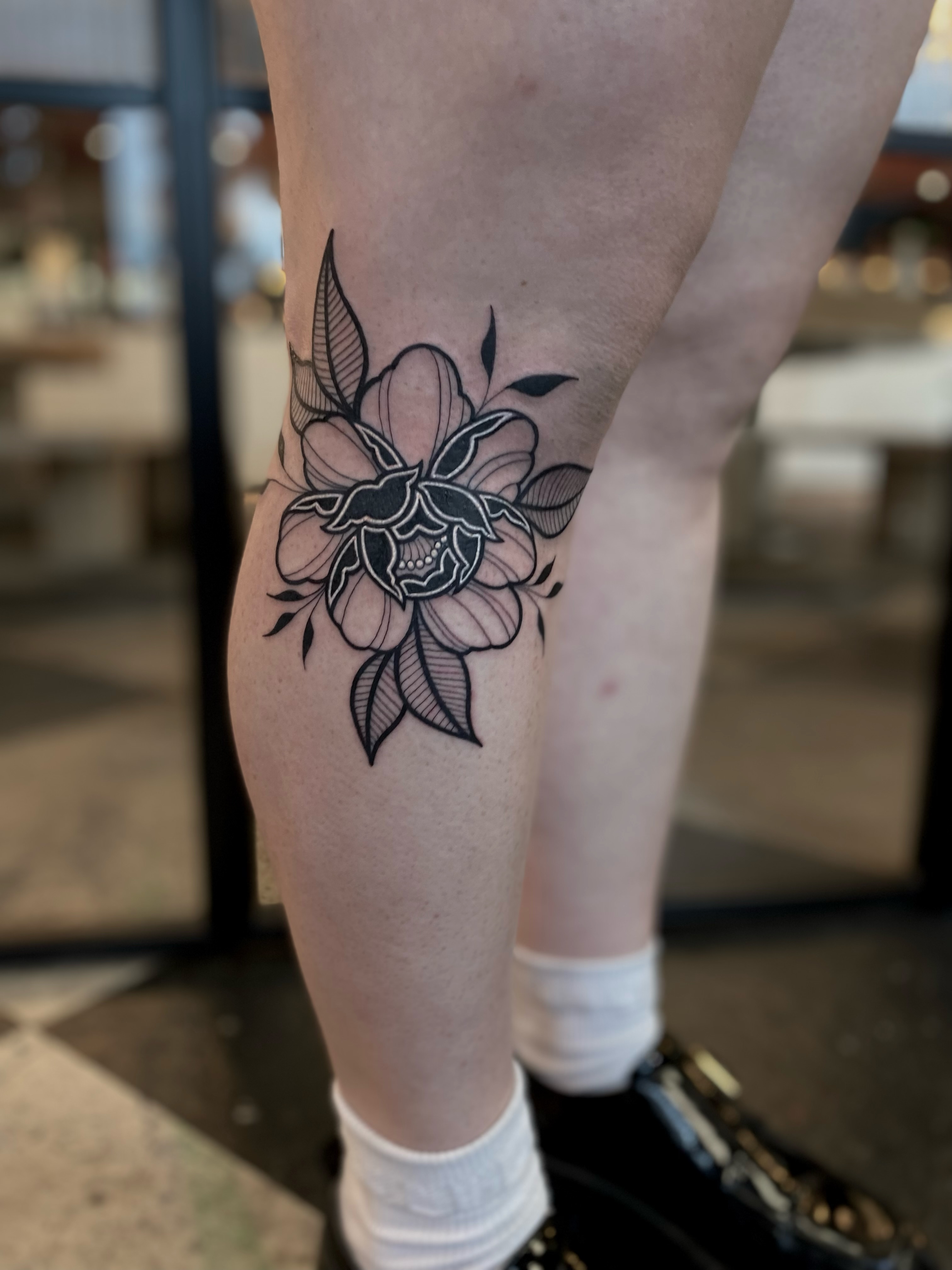 Tattoo by @tatemarthatattoo — black_and_grey