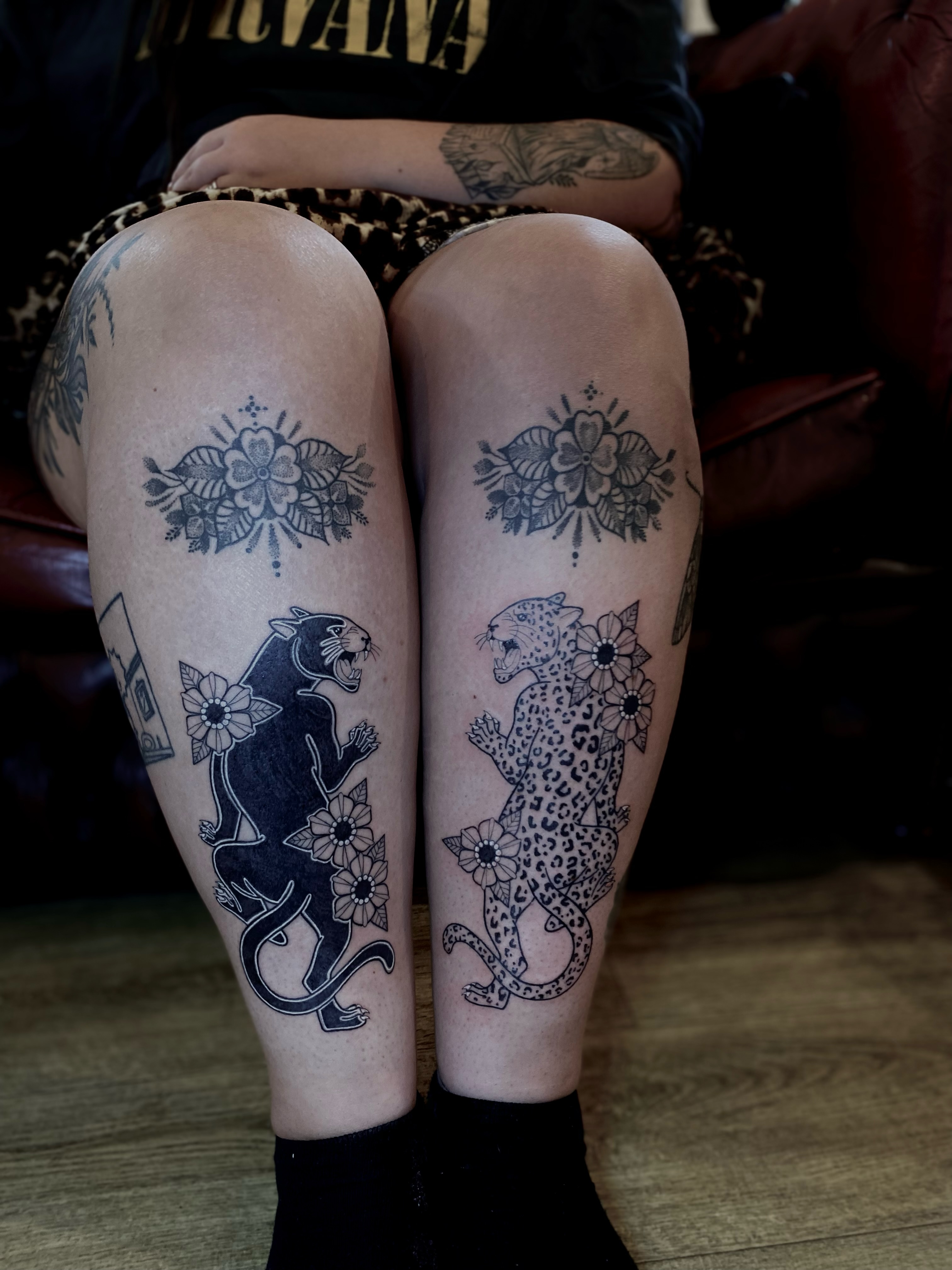 Tattoo by @tatemarthatattoo — black_and_grey