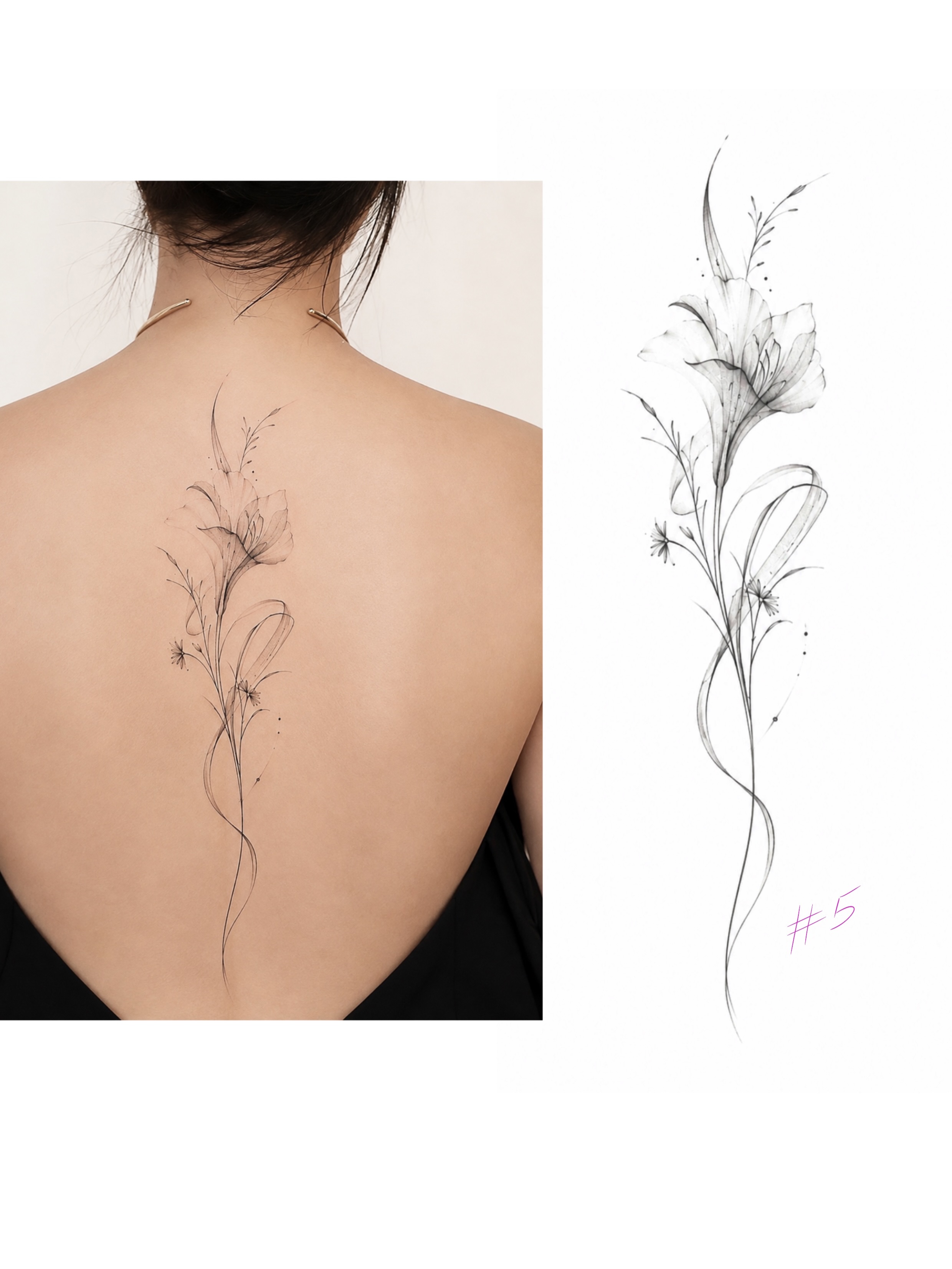 Tattoo by @alona_zamsh_tattoo — fine_line, black_and_grey