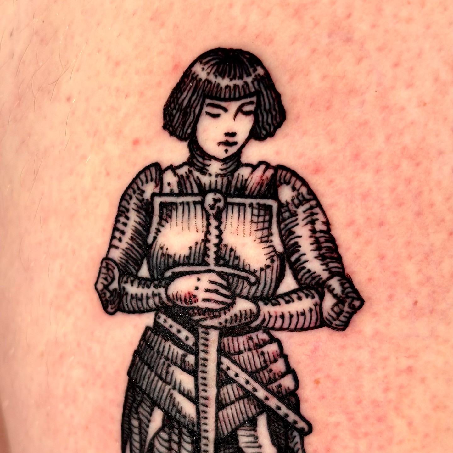 Samurai armor black and grey tattoo on the forearm by ๐๐๐ ๐๐๐๐๐๐๐๐๐๐๐