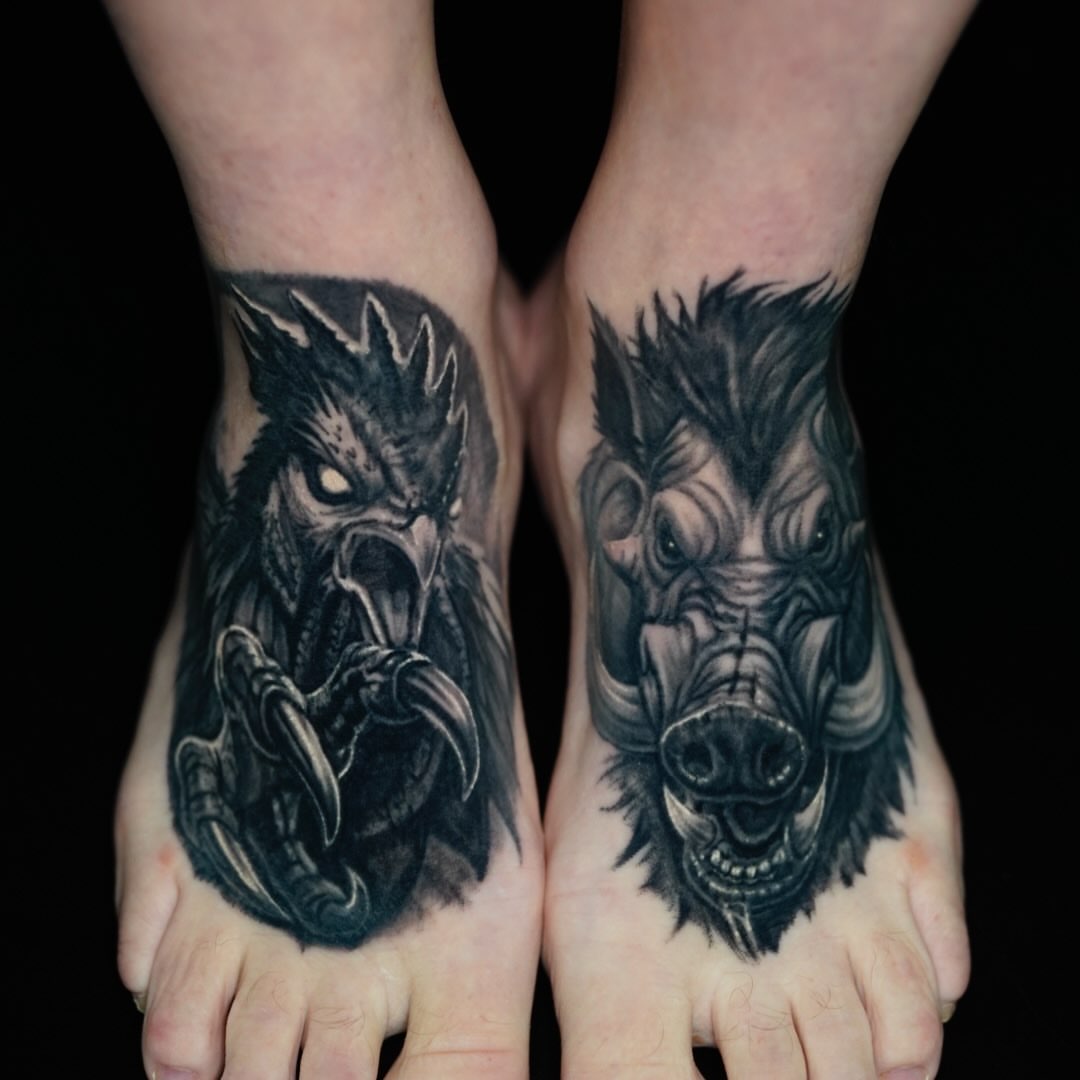 Tattoo by @whoaskedburke — black_and_grey, realism