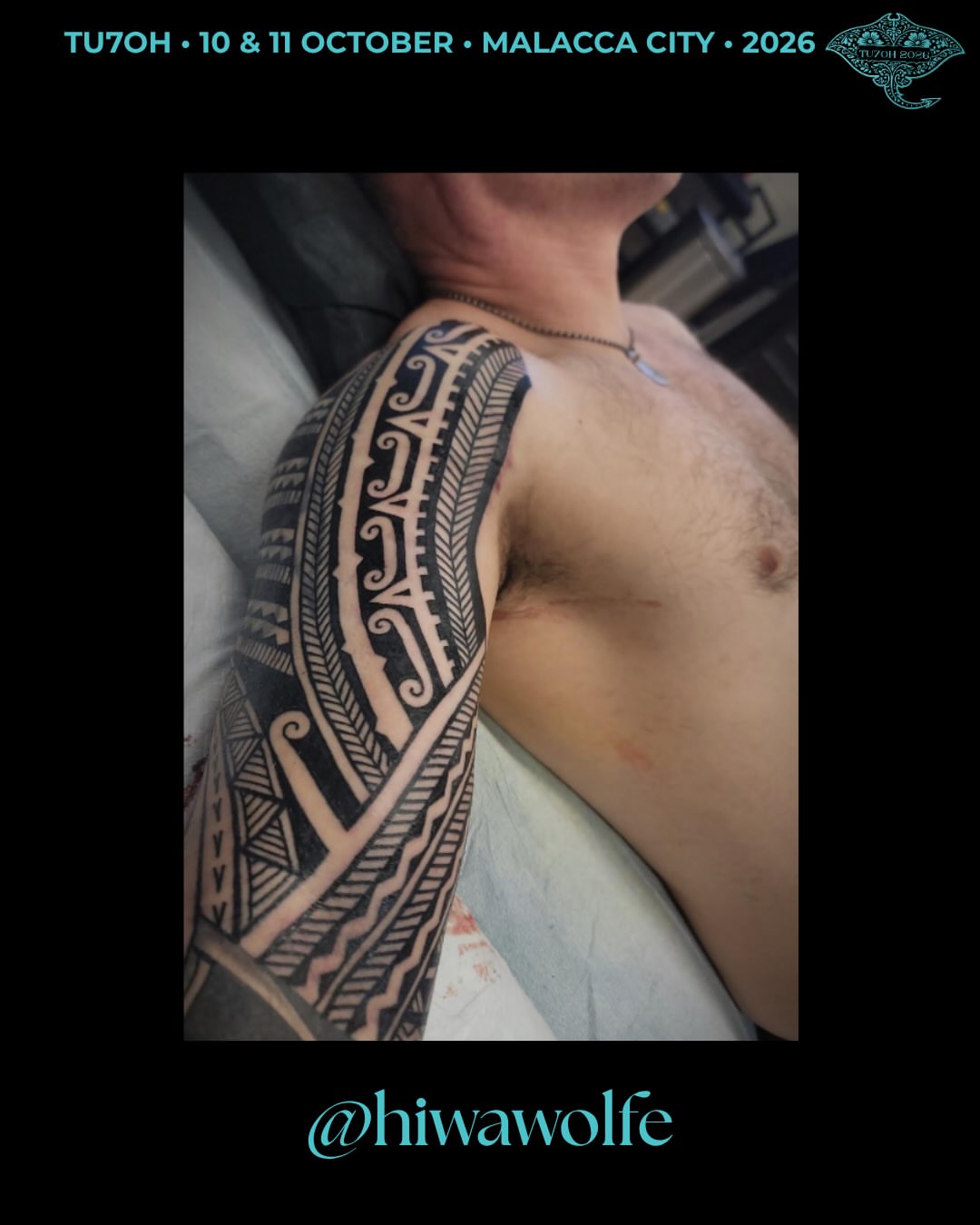 Tattoo by @hiwawolfe — tribal