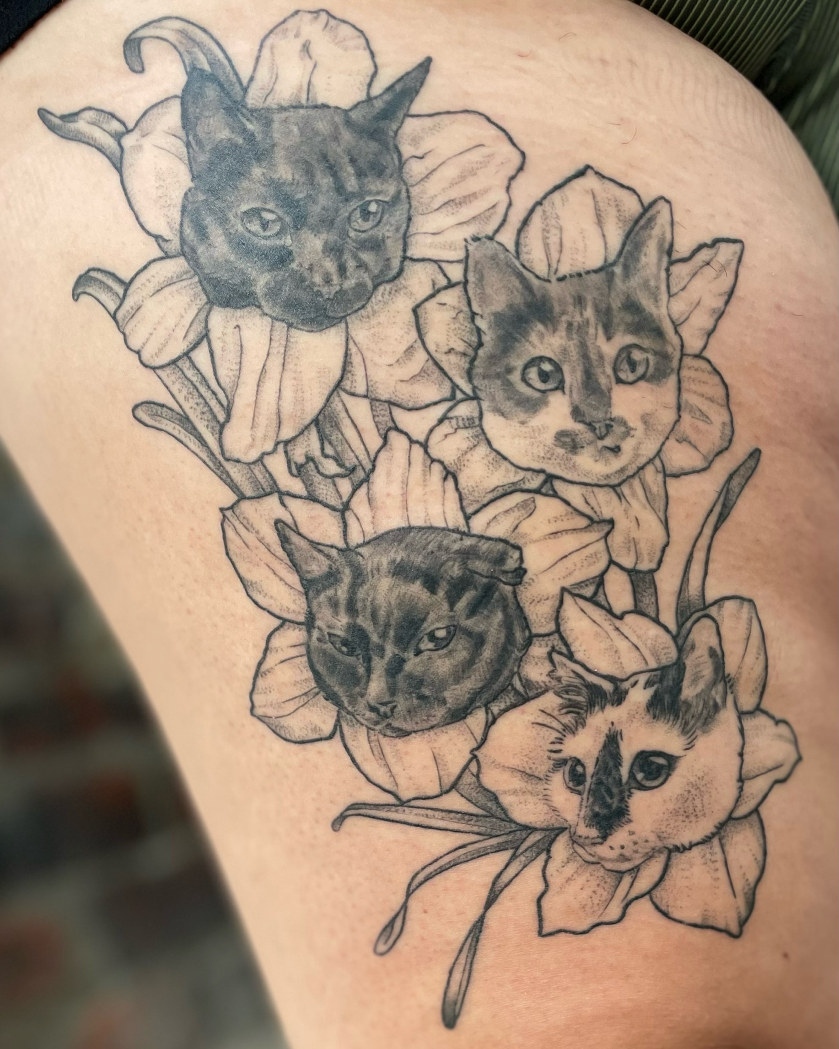 Tattoo by @ponycarttattoo — black_and_grey, realism