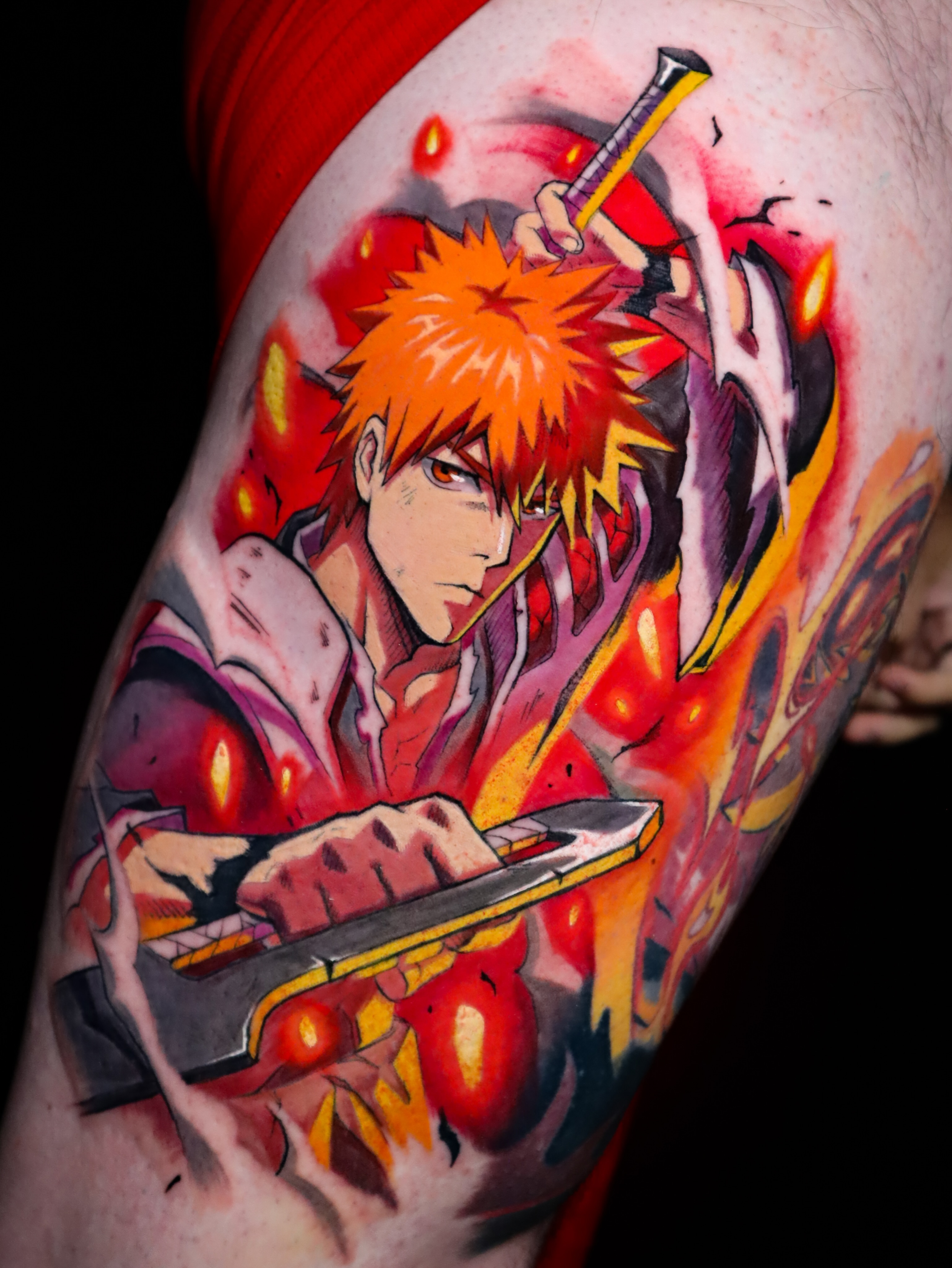 Tattoo by @jesusblones — anime, illustrative