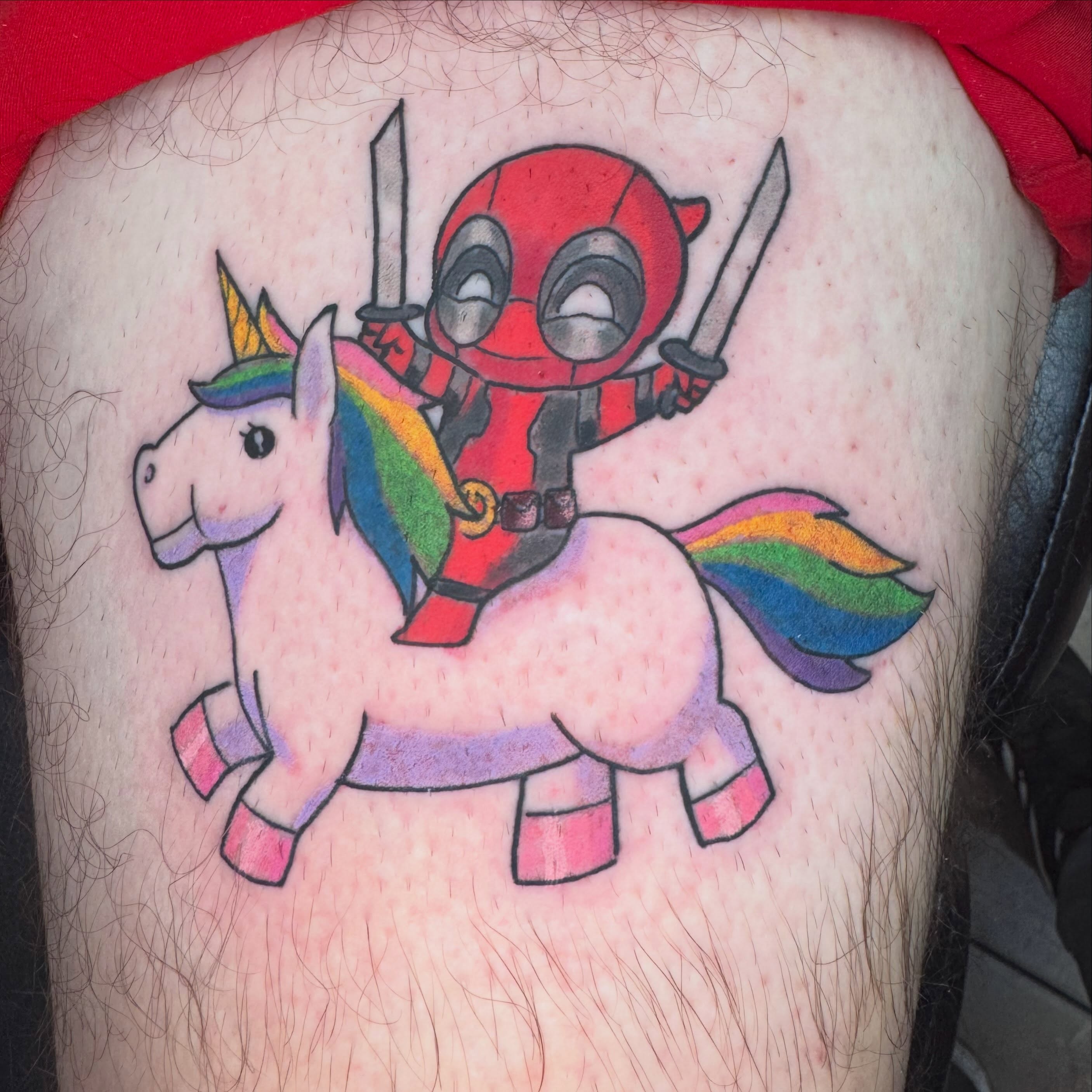 Tattoo by @markgalvan — new_school, illustrative