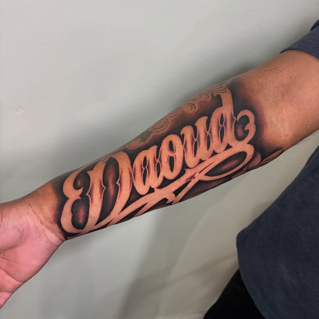 Tattoo by @osieltattoos — lettering_script