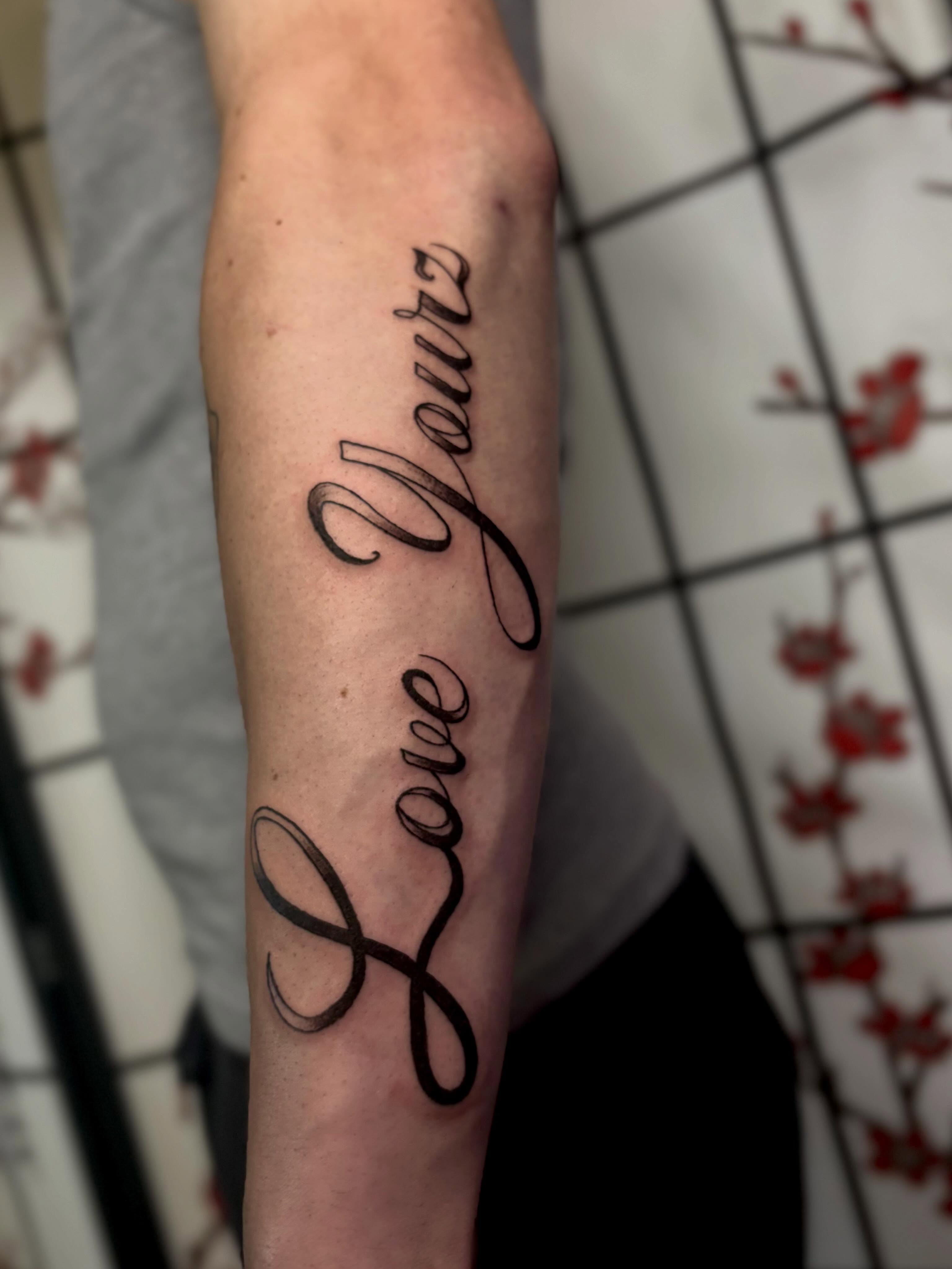 Tattoo by @morbid_studioss — lettering_script