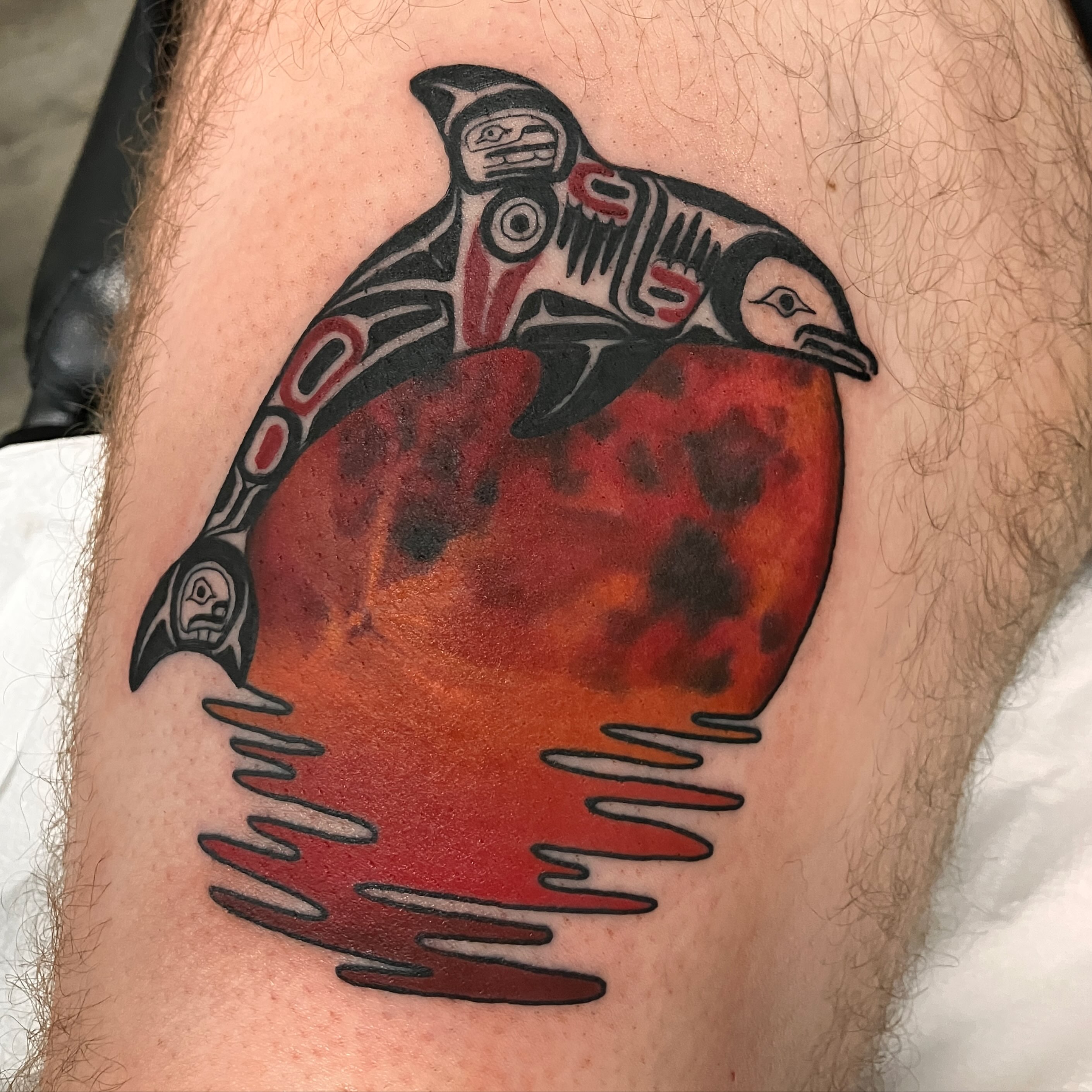 Tattoo by @bystevemartin — american_traditional, tribal