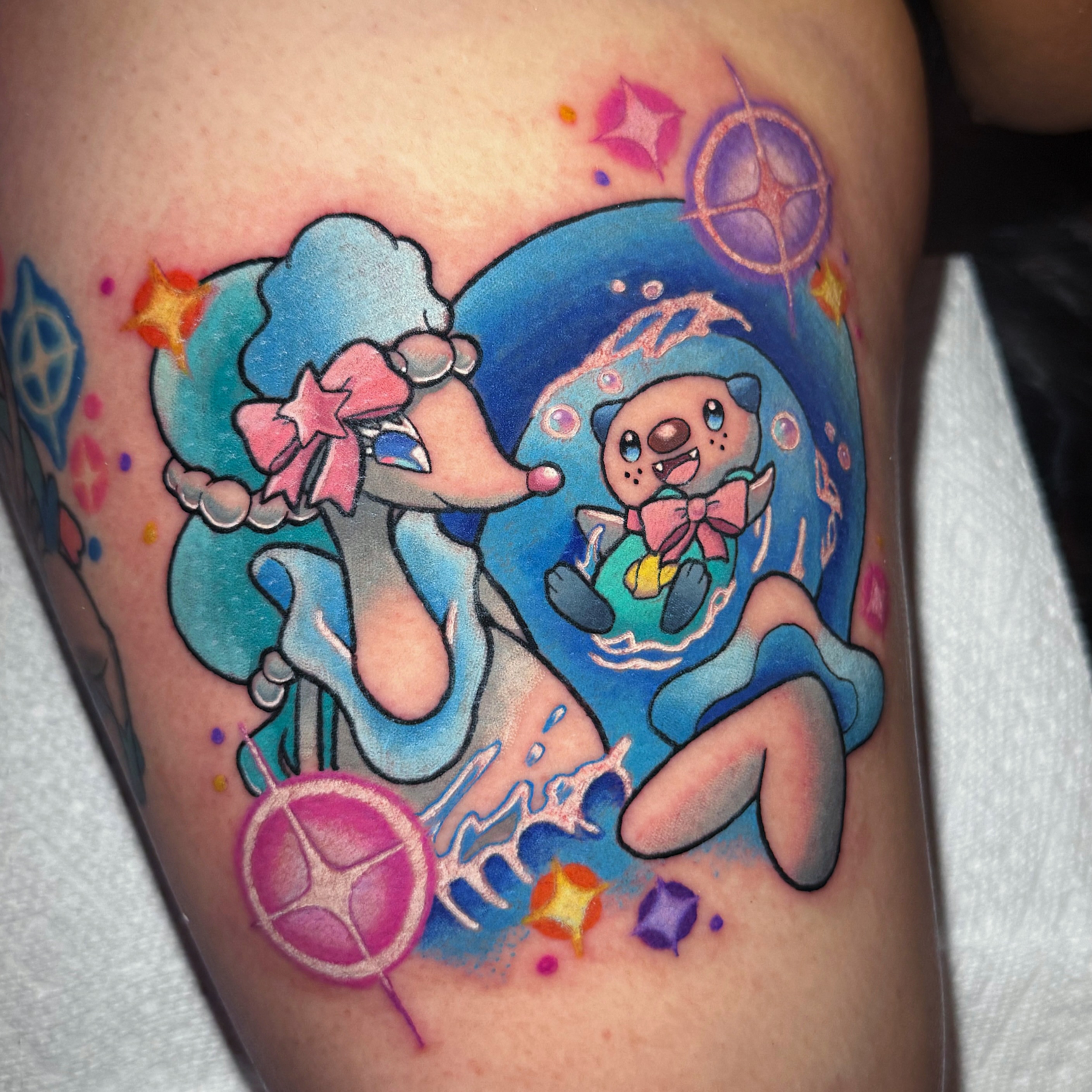 Tattoo by @dominiquedarko — new_school, watercolor