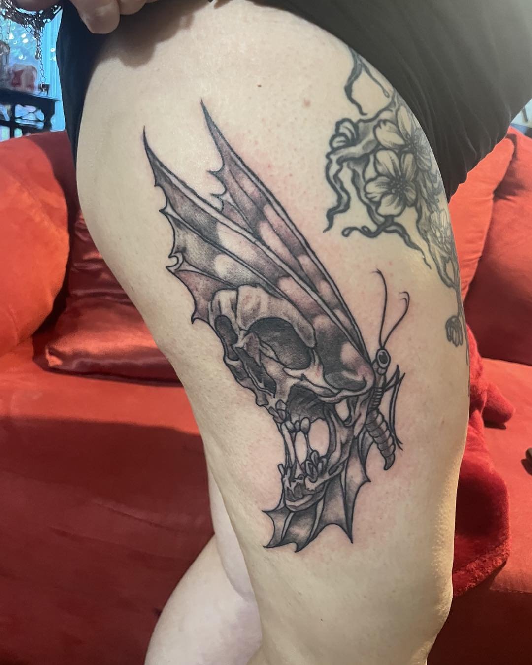 Tattoo by @unicronartworks — black_and_grey, dark_realism