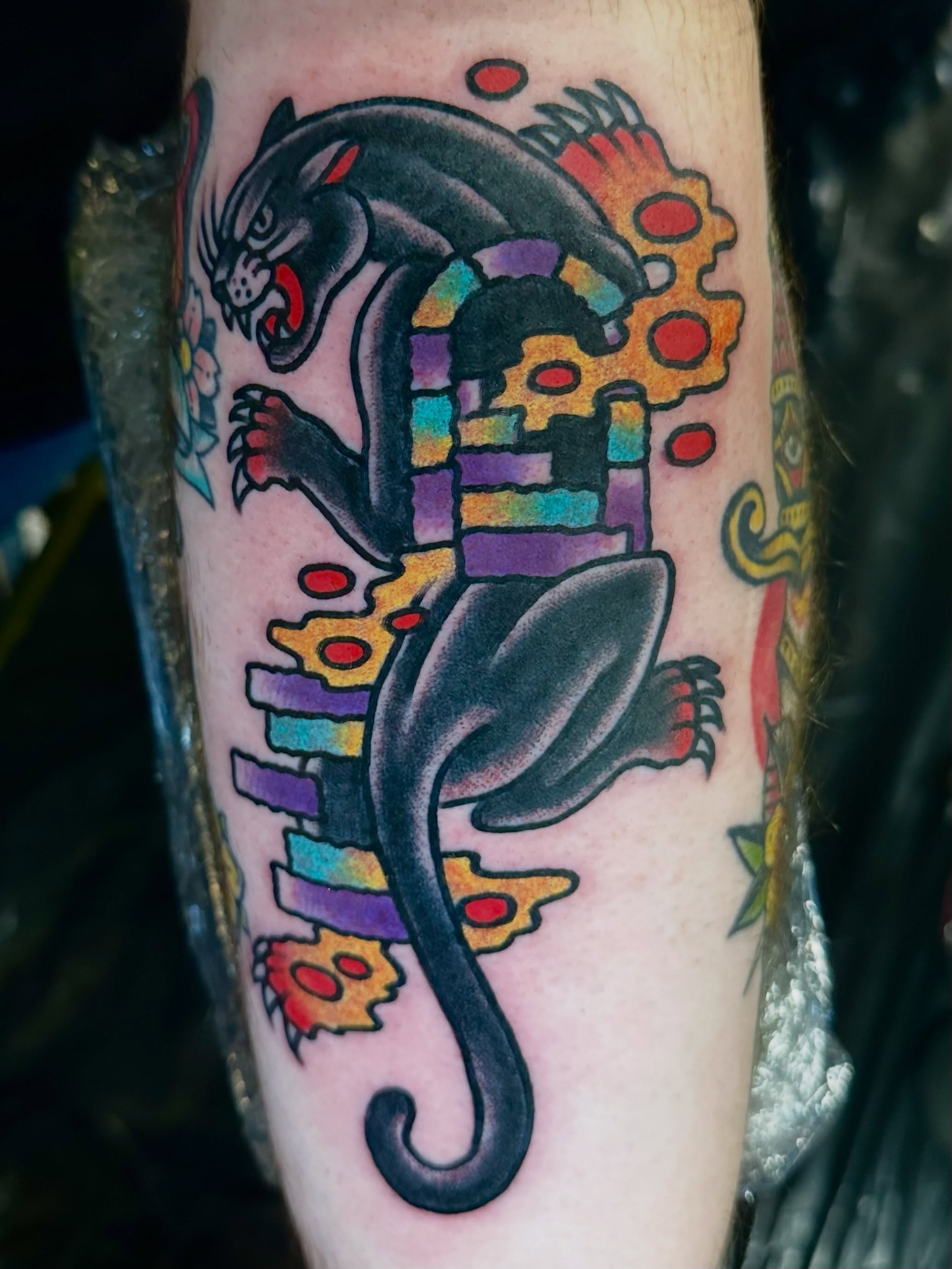 Tattoo by @christos_tattoos — american_traditional, geometric