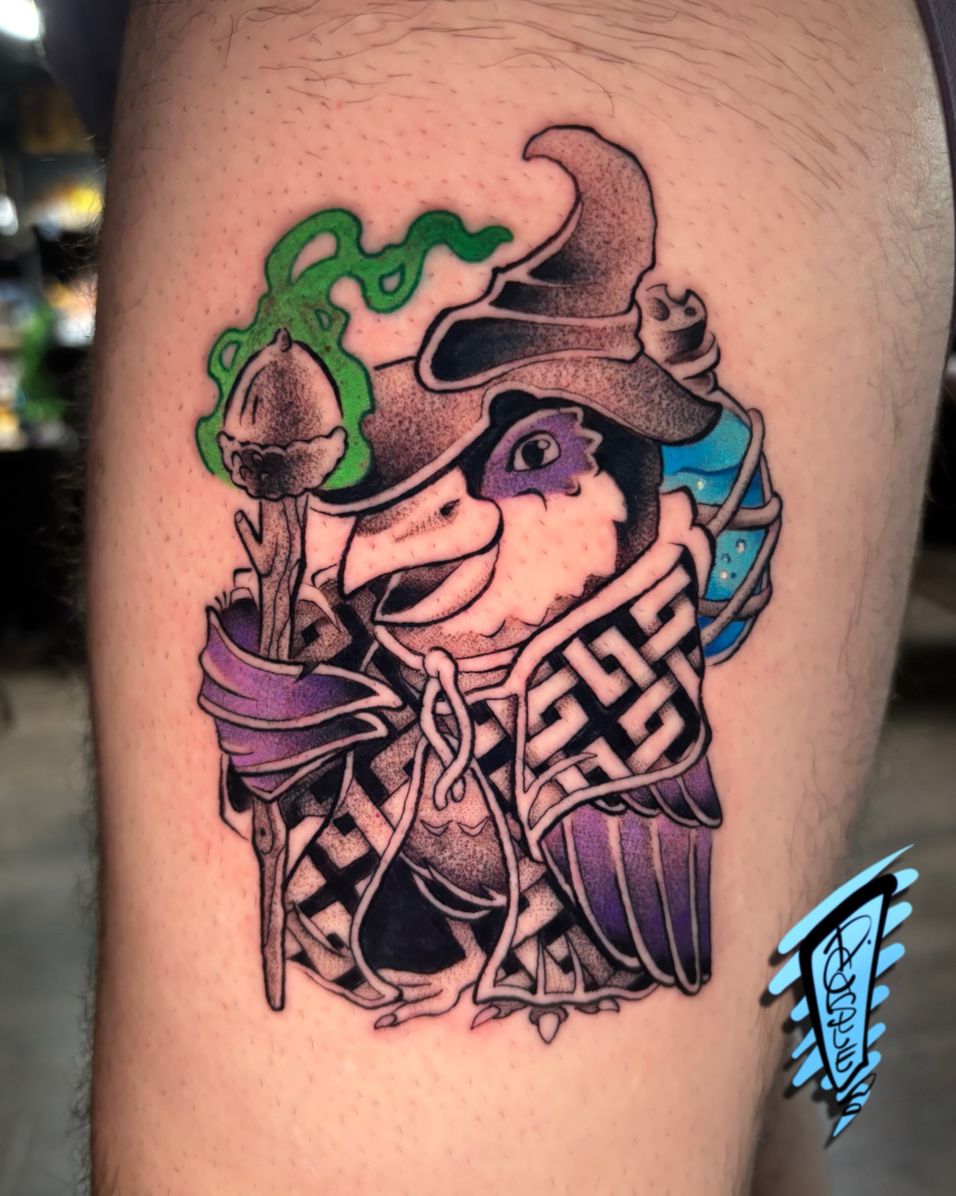 Tattoo by @d.castle.draws — neo_traditional, dotwork