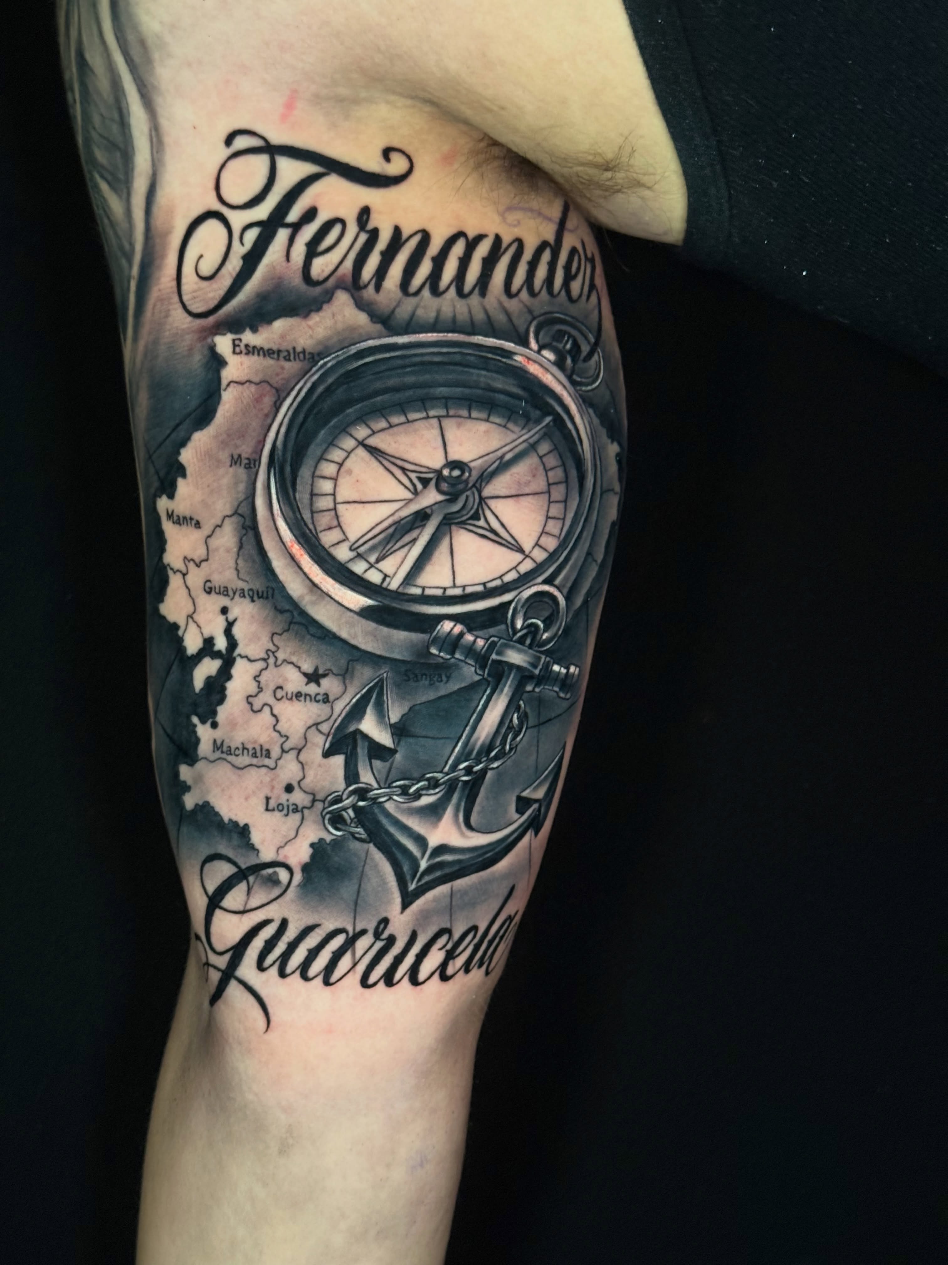 Tattoo by @arthurvolper — realism, black_and_grey