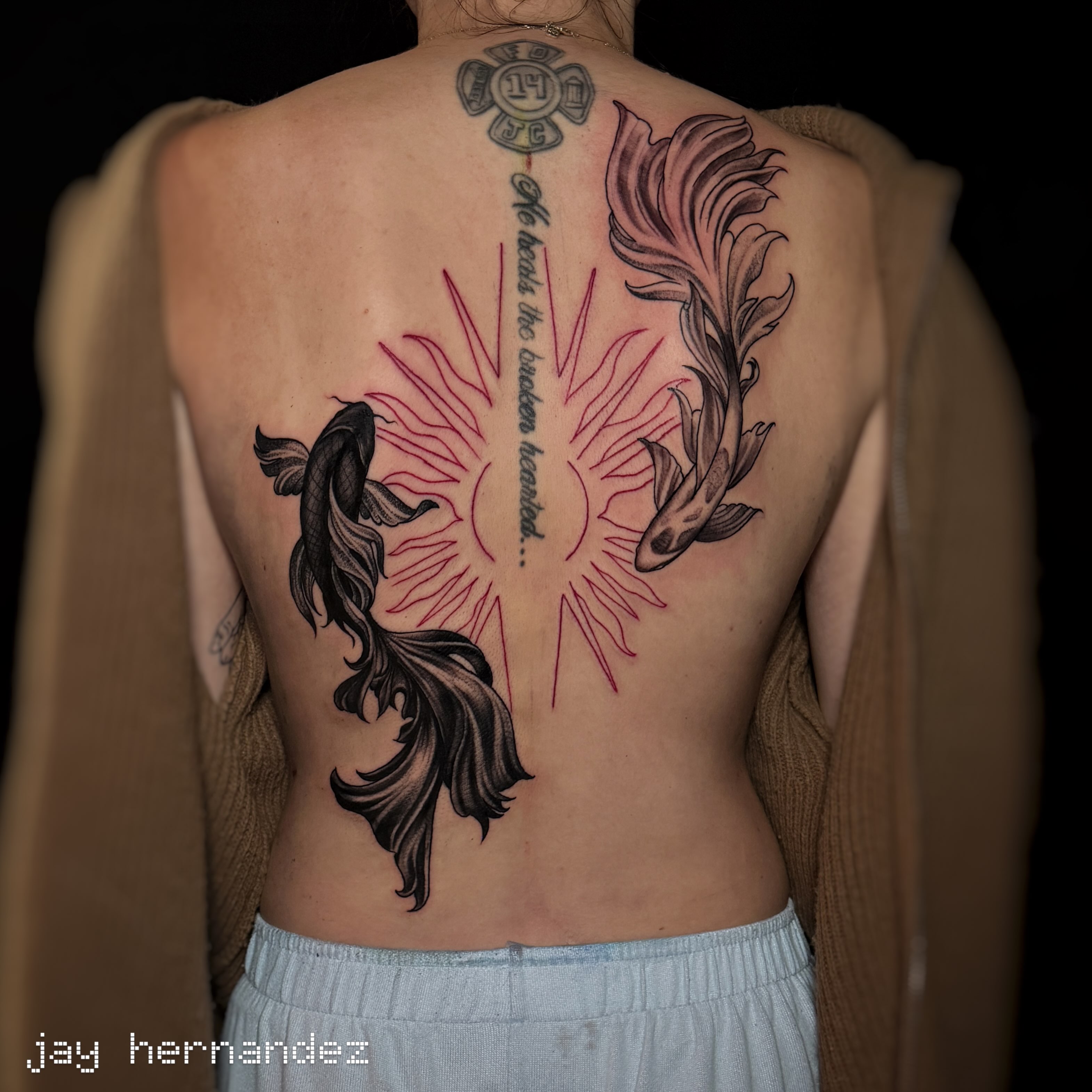 Tattoo by @jayhernandeztattoos — black_and_grey, realism