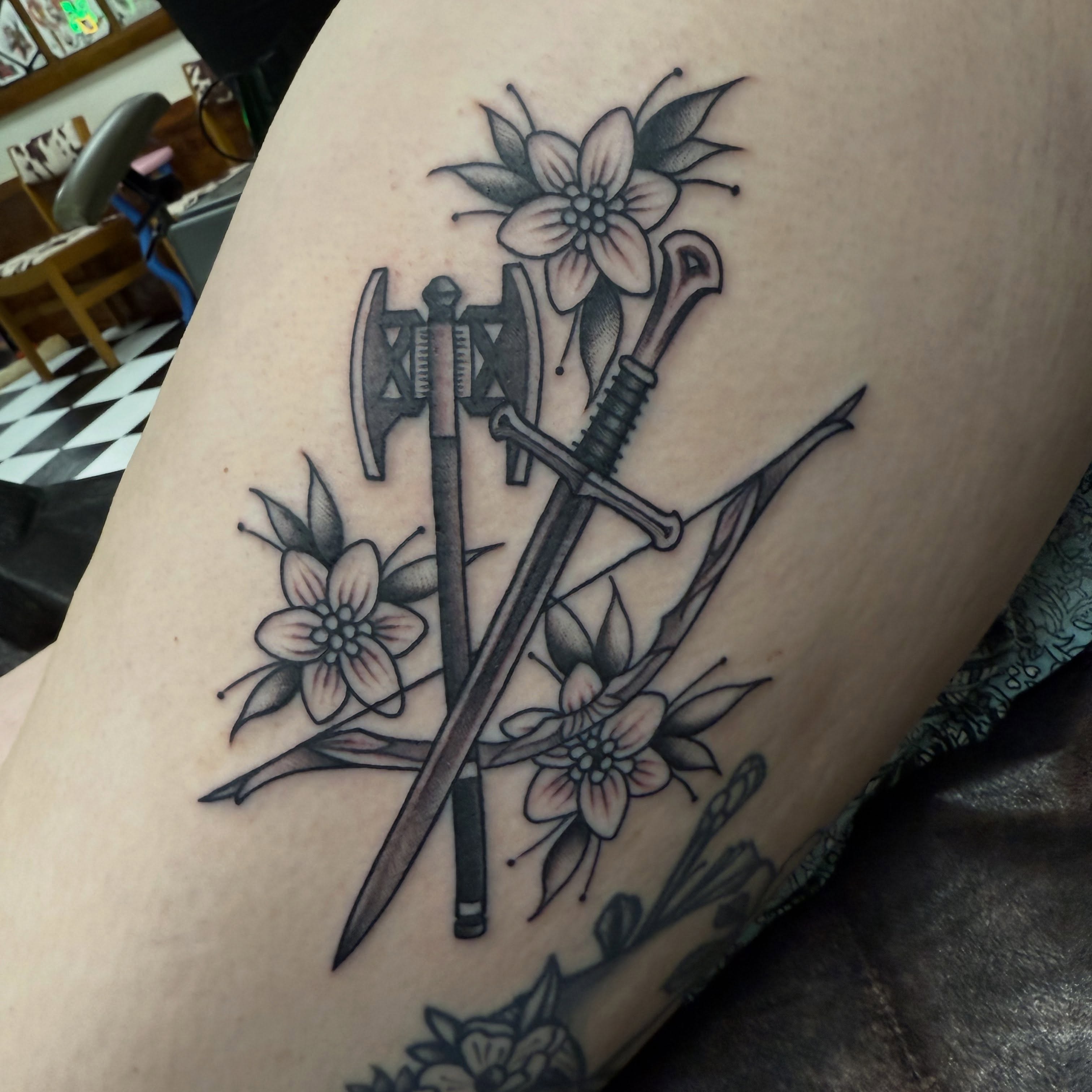 Tattoo by @sterlingknows.how — black_and_grey, realism