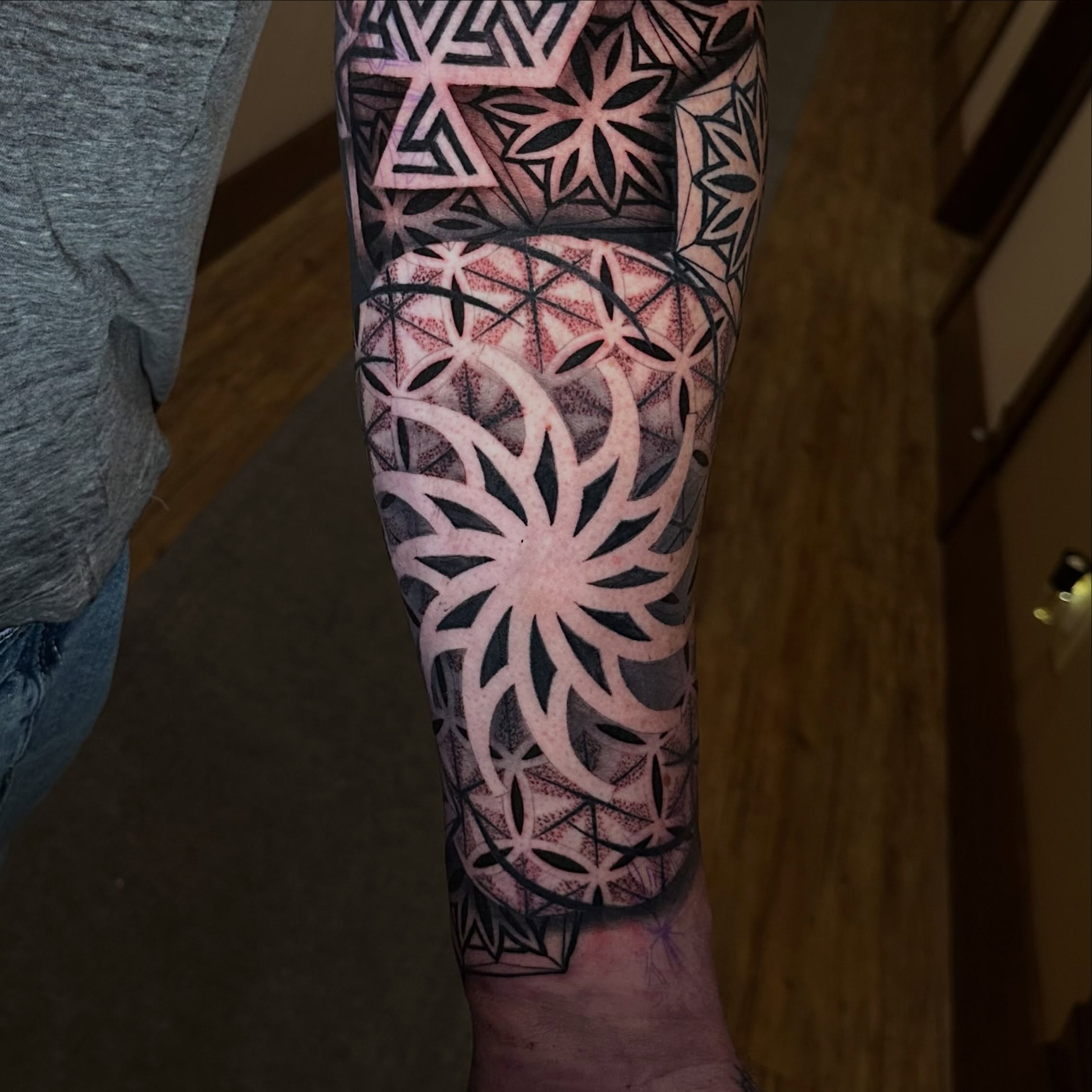 Tattoo by @chrisdoyletattoos — geometric