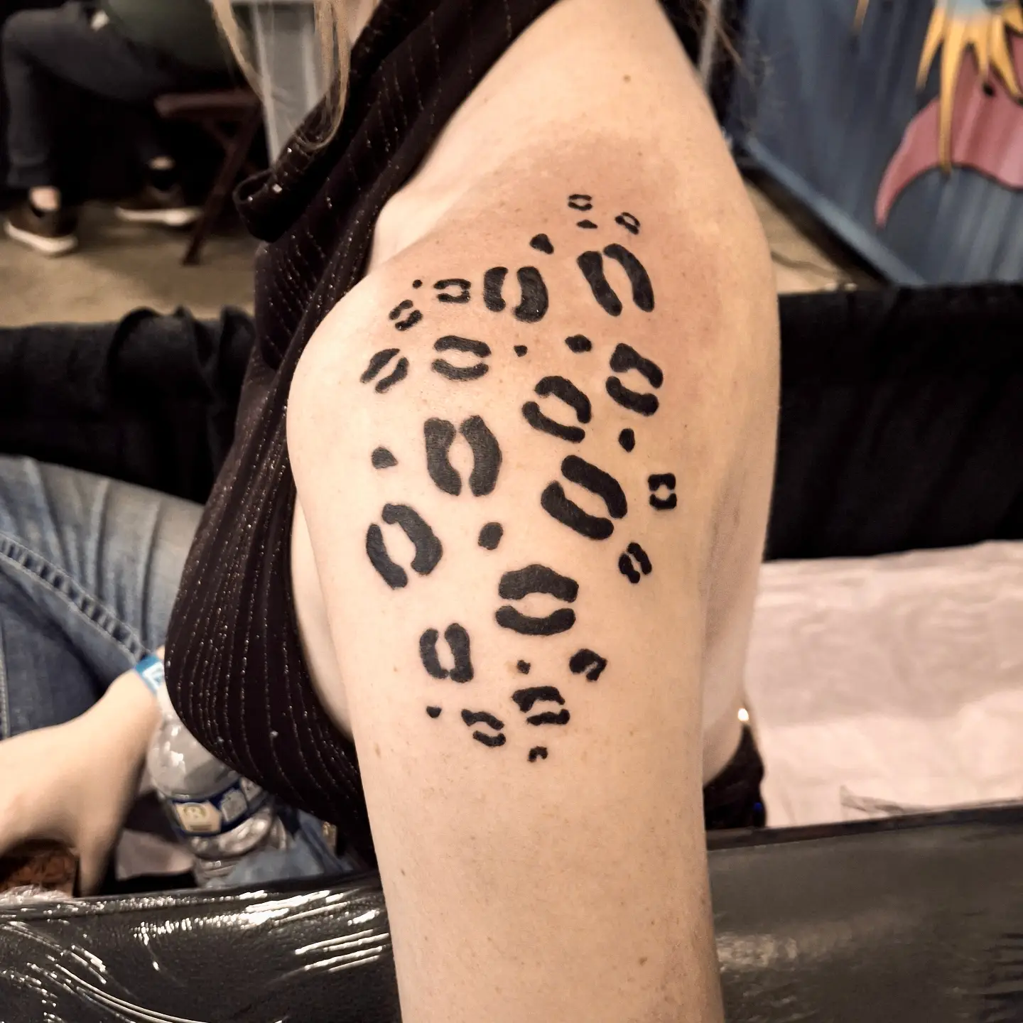 Dotwork pattern dotwork tattoo on the shoulder by hallowed girl tattoo