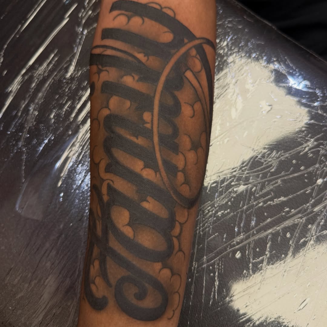 Tattoo by @taintidtats — lettering_script