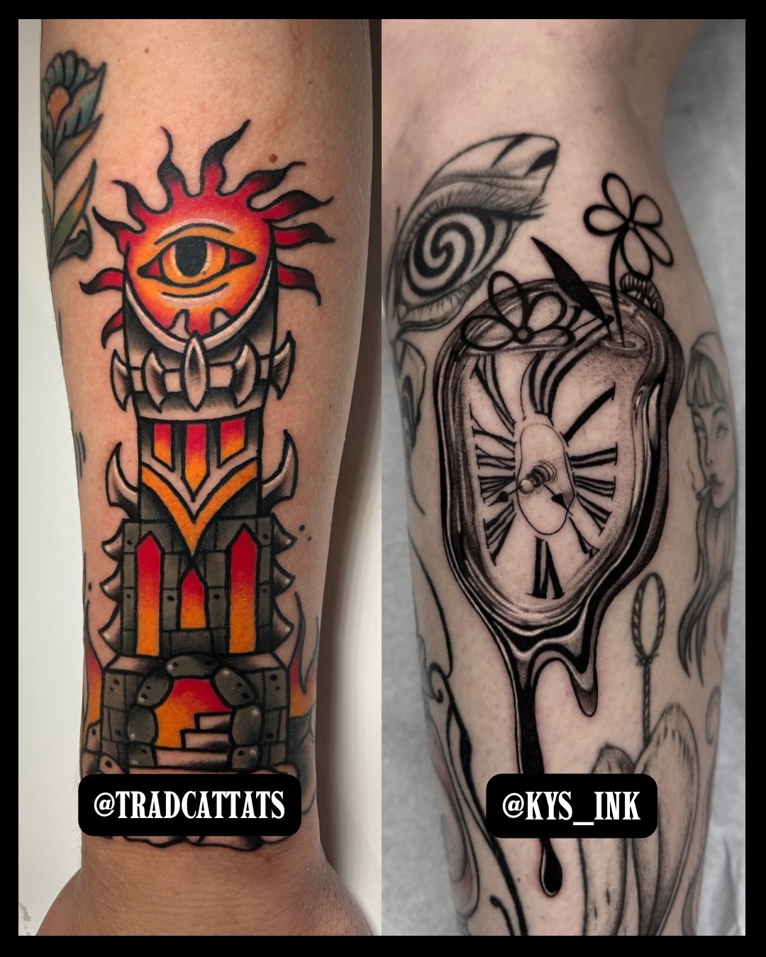 Tattoo by @kys_ink — american_traditional, geometric