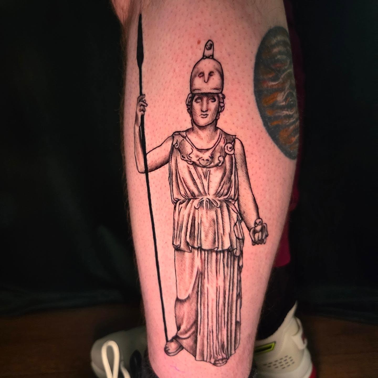 Tattoo by @bongobodyart — black_and_grey