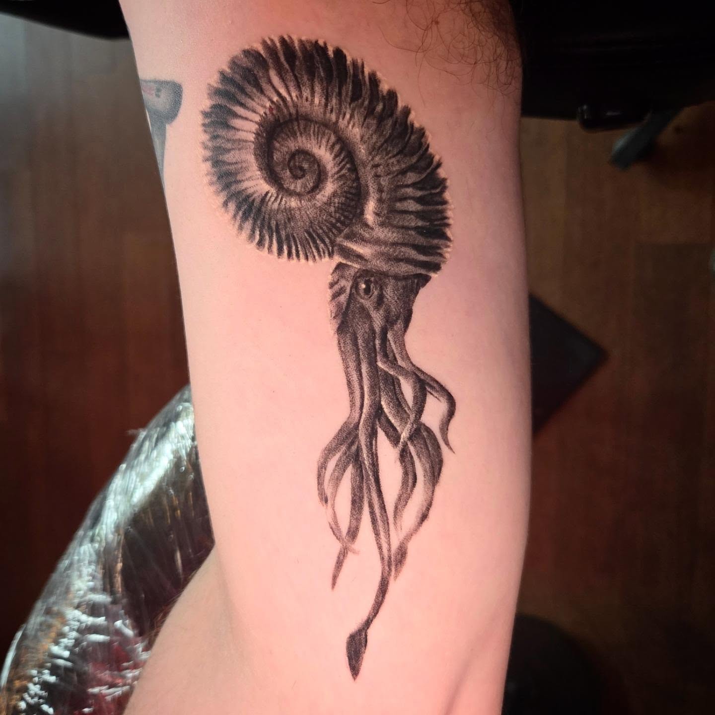 Tattoo by @bongobodyart — black_and_grey, realism