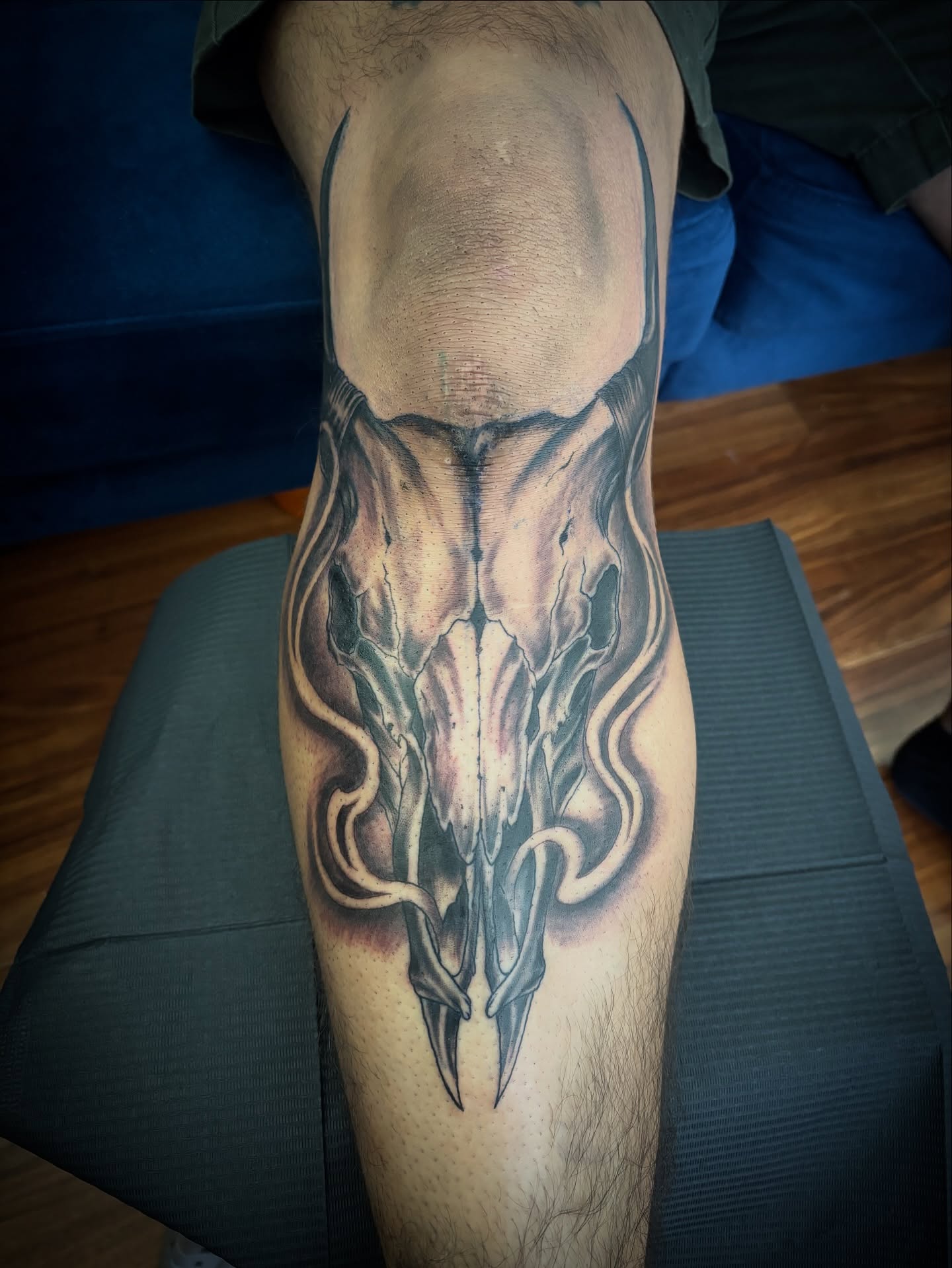 Skull realism tattoo on the forearm by Adrian Ram 🇬🇾🇵🇭