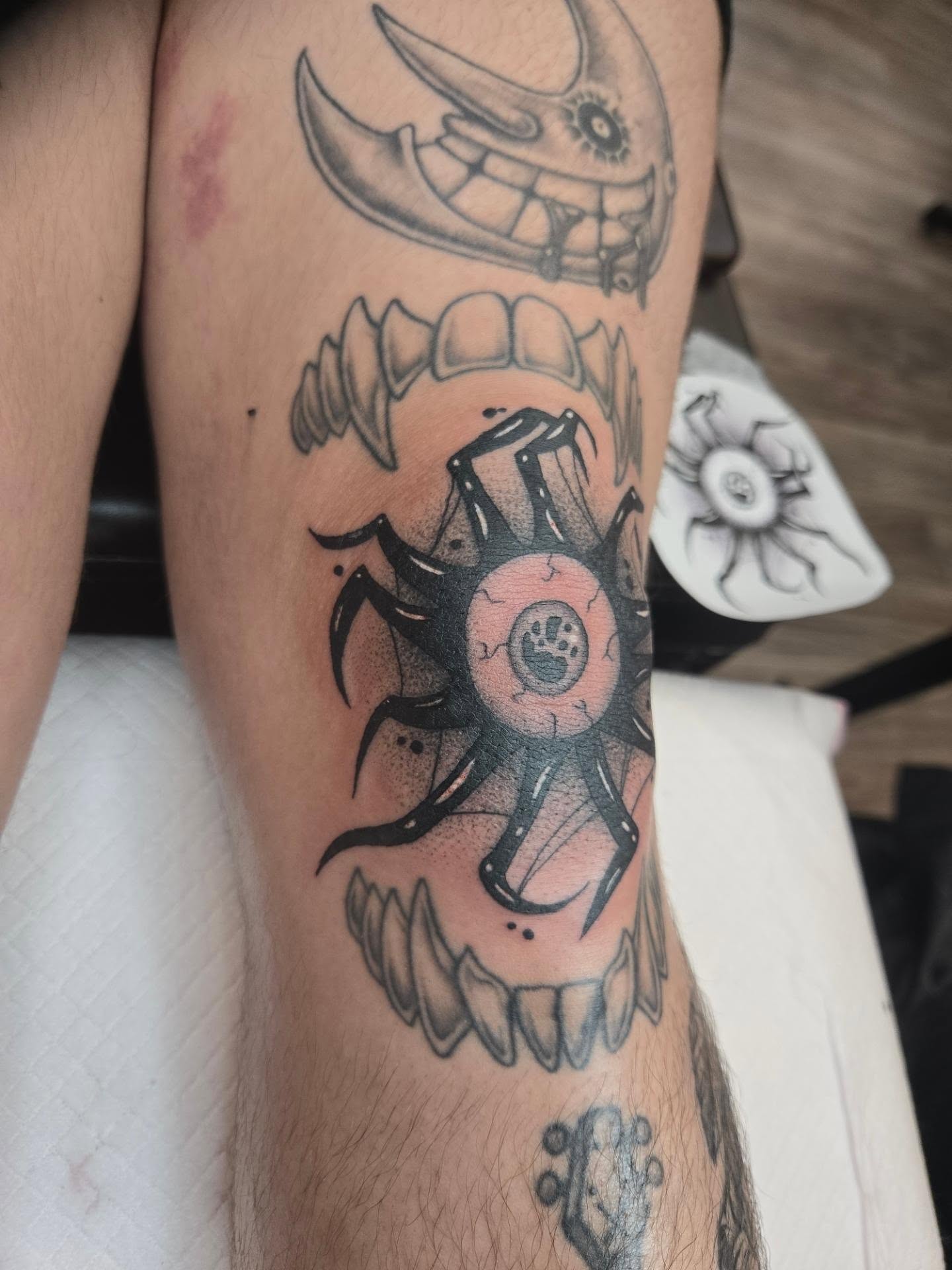 Tattoo by @babybluegotblues — dotwork, dark_realism