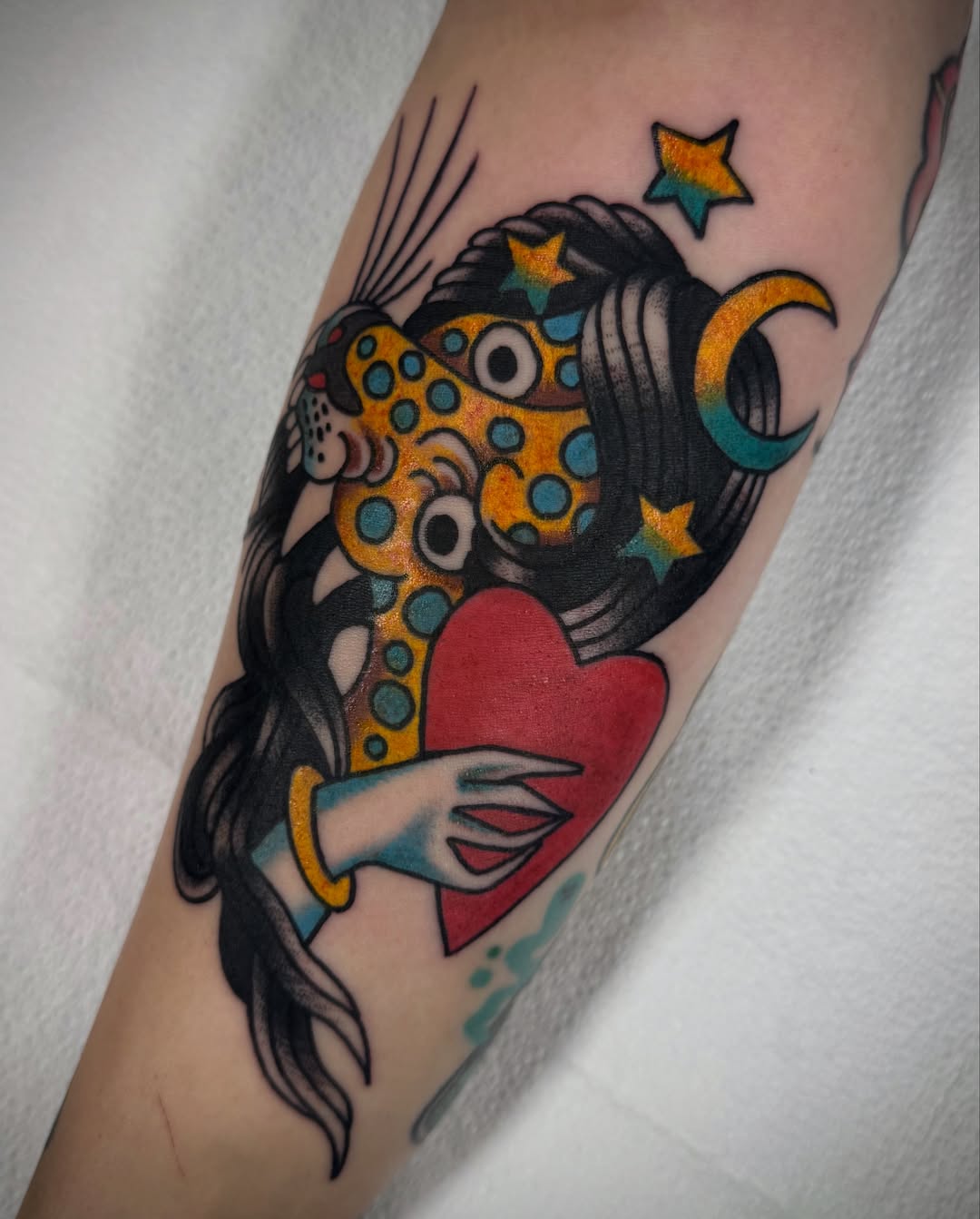 Tattoo by @notmikewilson — american_traditional, dotwork