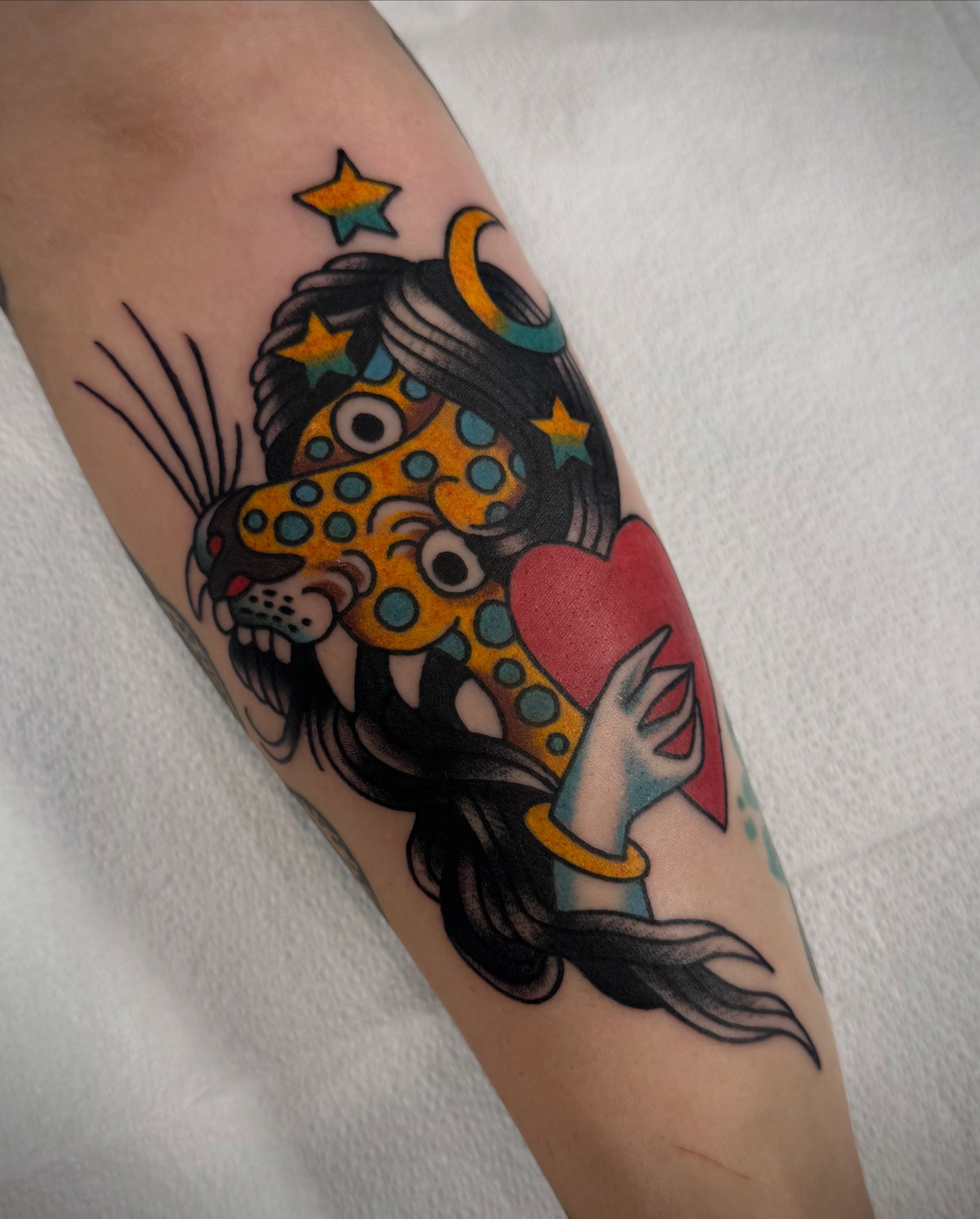 Tattoo by @notmikewilson — american_traditional, dotwork