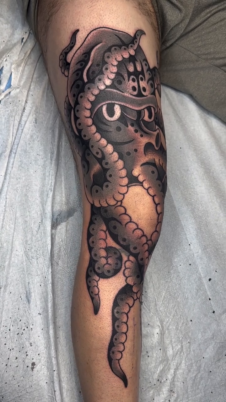 Tattoo by @gnome_an — japanese_irezumi, black_and_grey