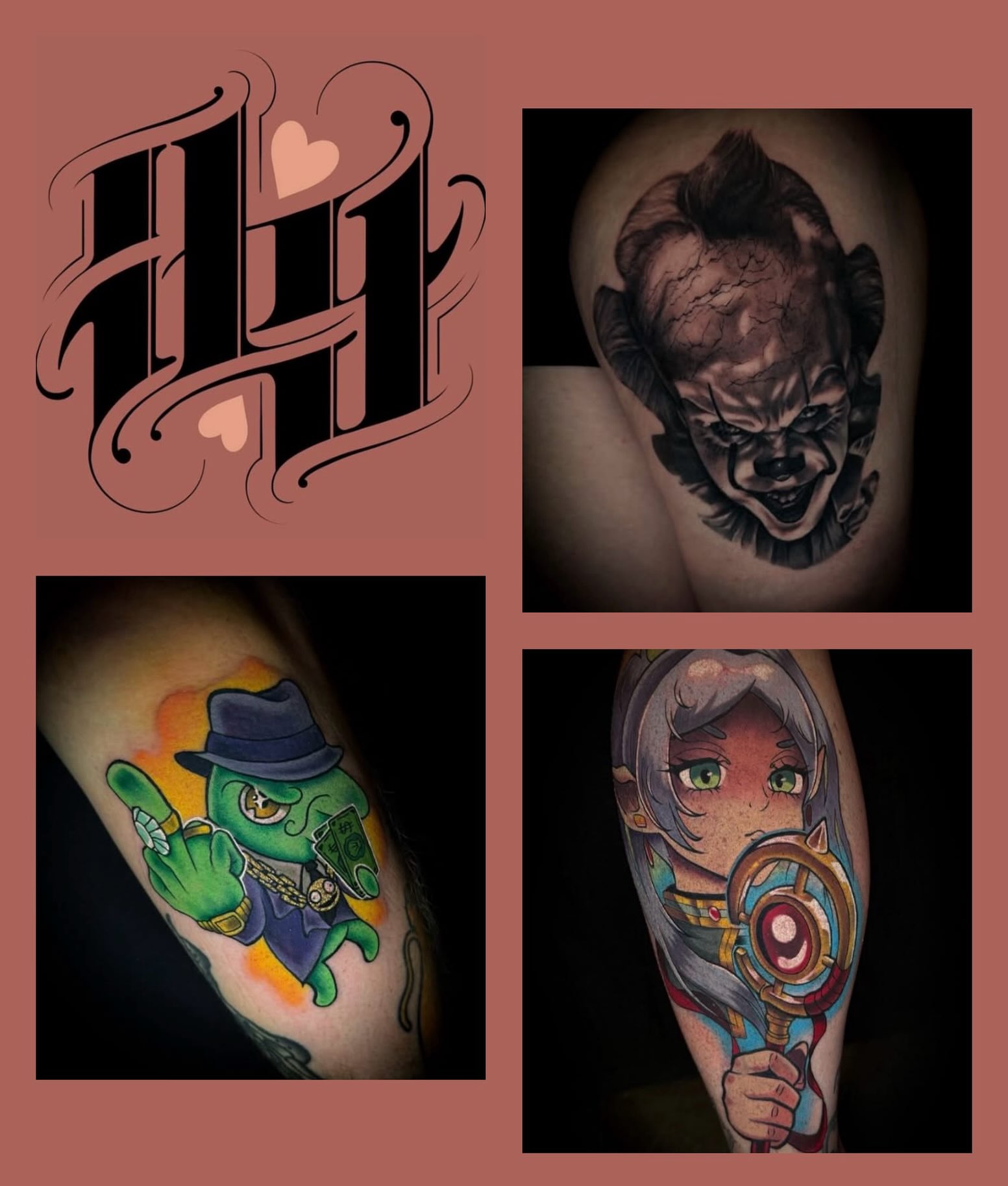 Clown realism tattoo on the upper arm by coryhandtattoos, Maryville, Tennessee