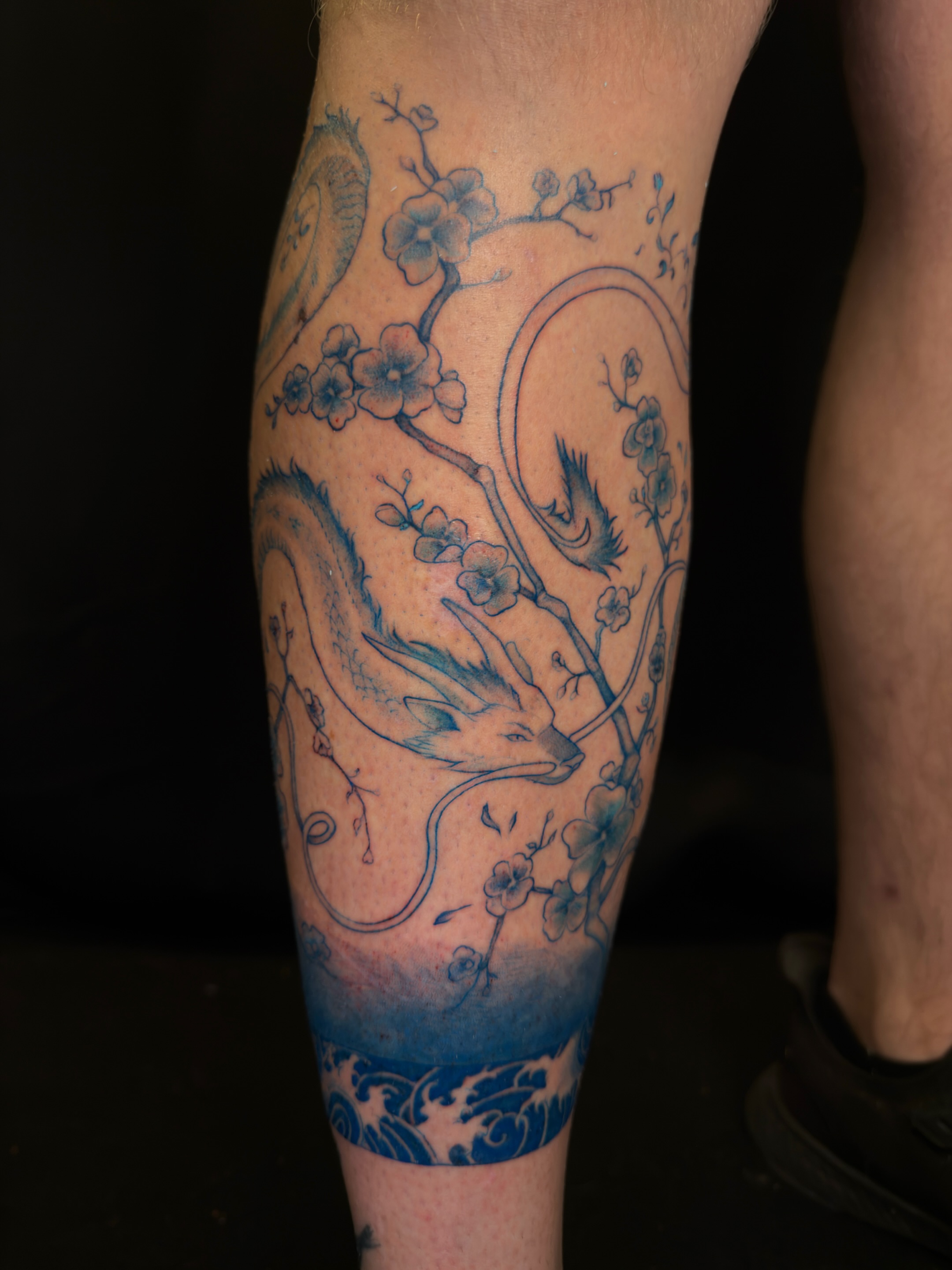 Tattoo by @huestatts — japanese_irezumi, watercolor