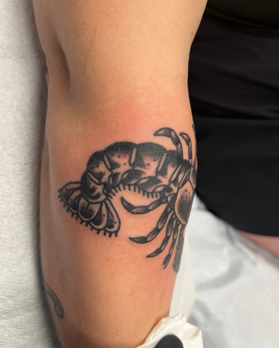 Tattoo by @vectordoe — black_and_grey