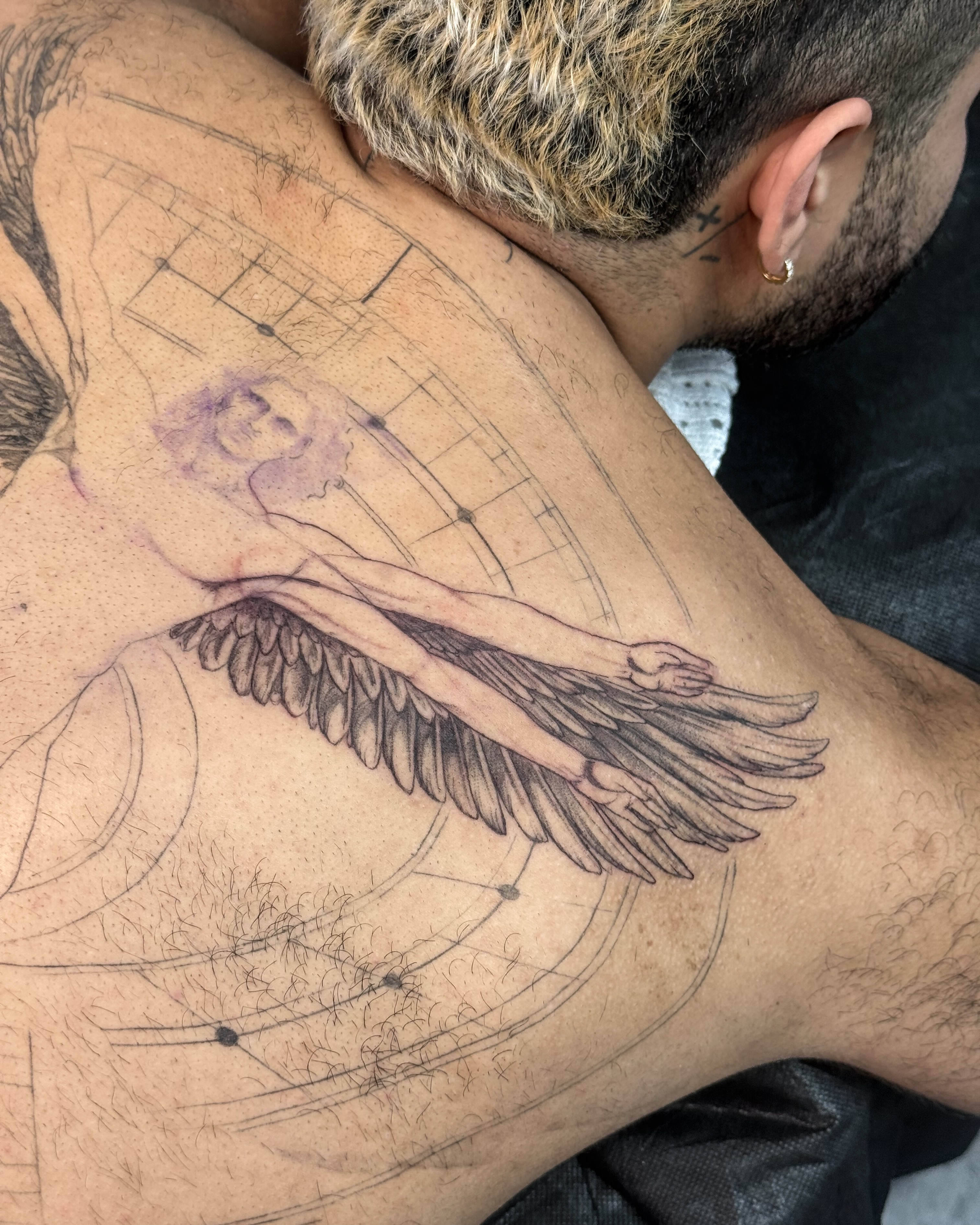Tattoo by @natalierosas_ โ black_and_grey