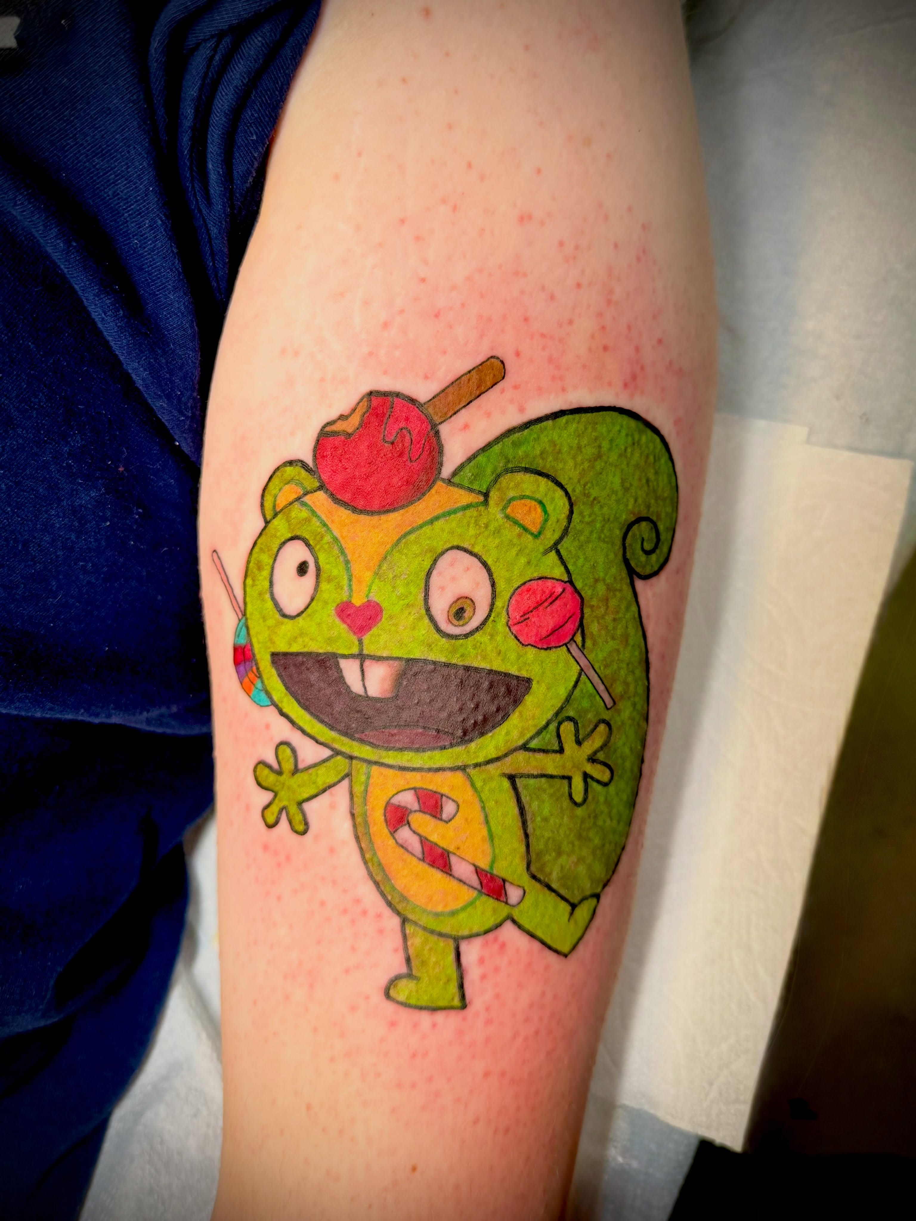 Chameleon new school tattoo on the forearm by San Diego Tattoo Artist