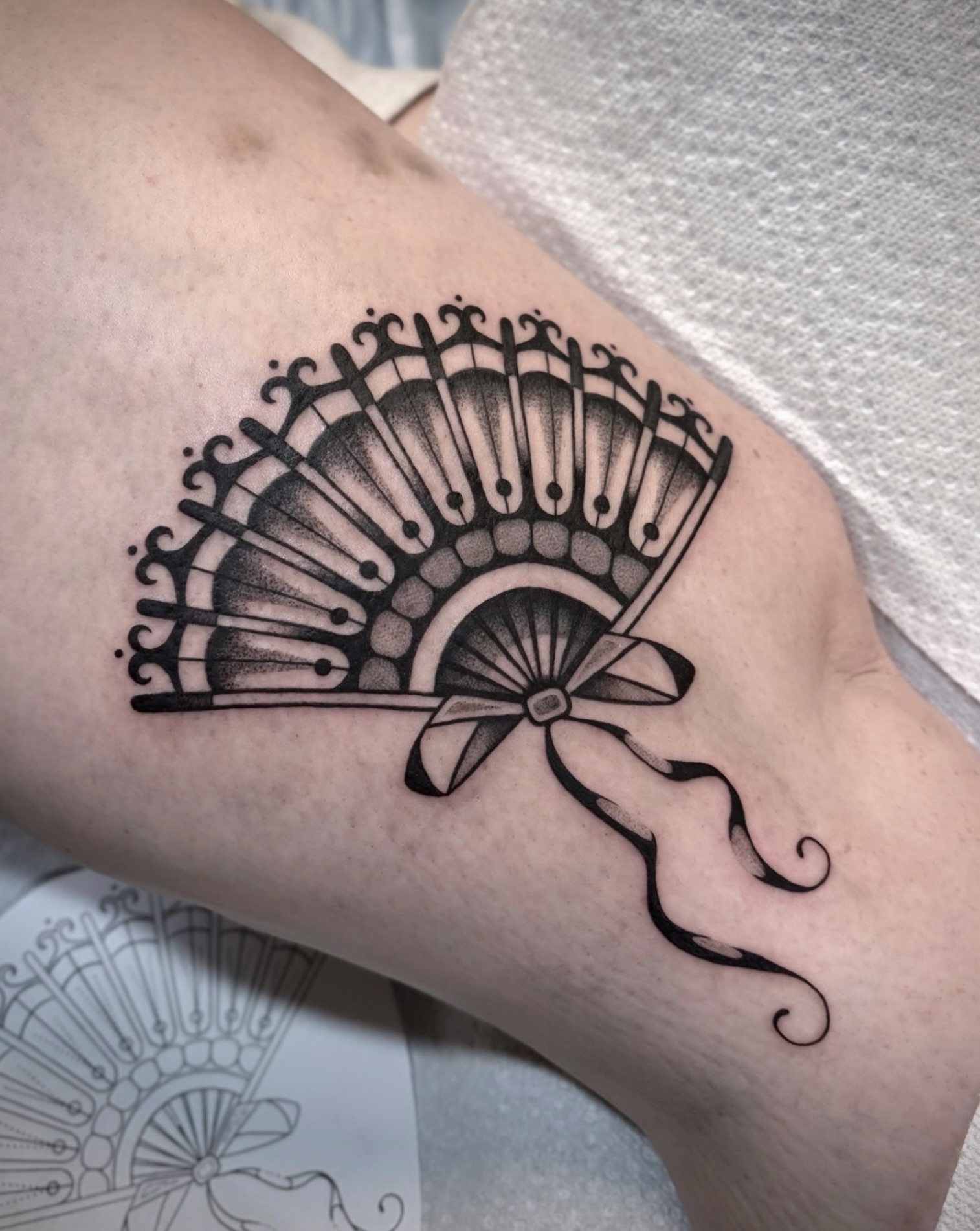 Tattoo by @maya_zink — dotwork, ornamental