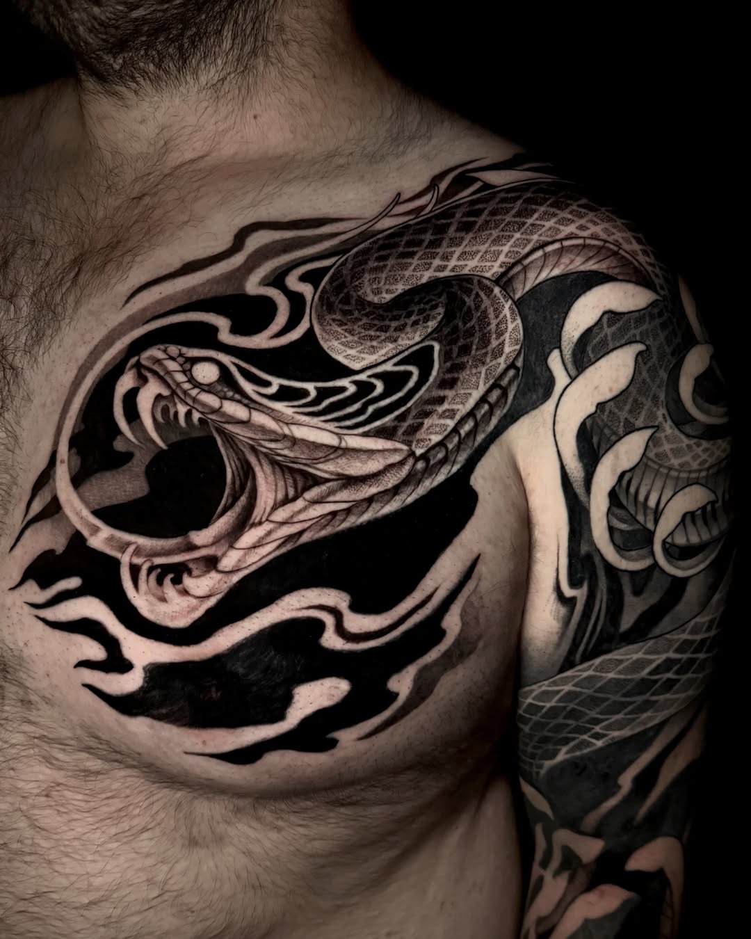 Tattoo by @ladysky_tattoo — black_and_grey, dotwork