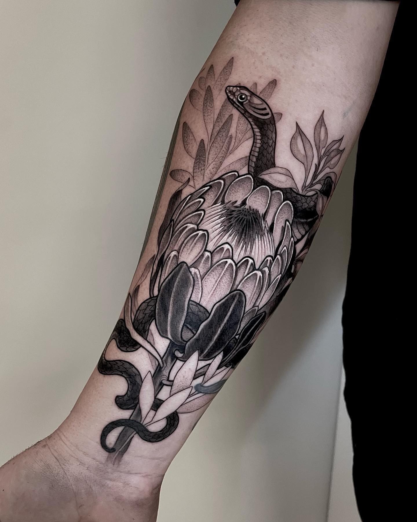 Tattoo by @ladysky_tattoo — black_and_grey, realism