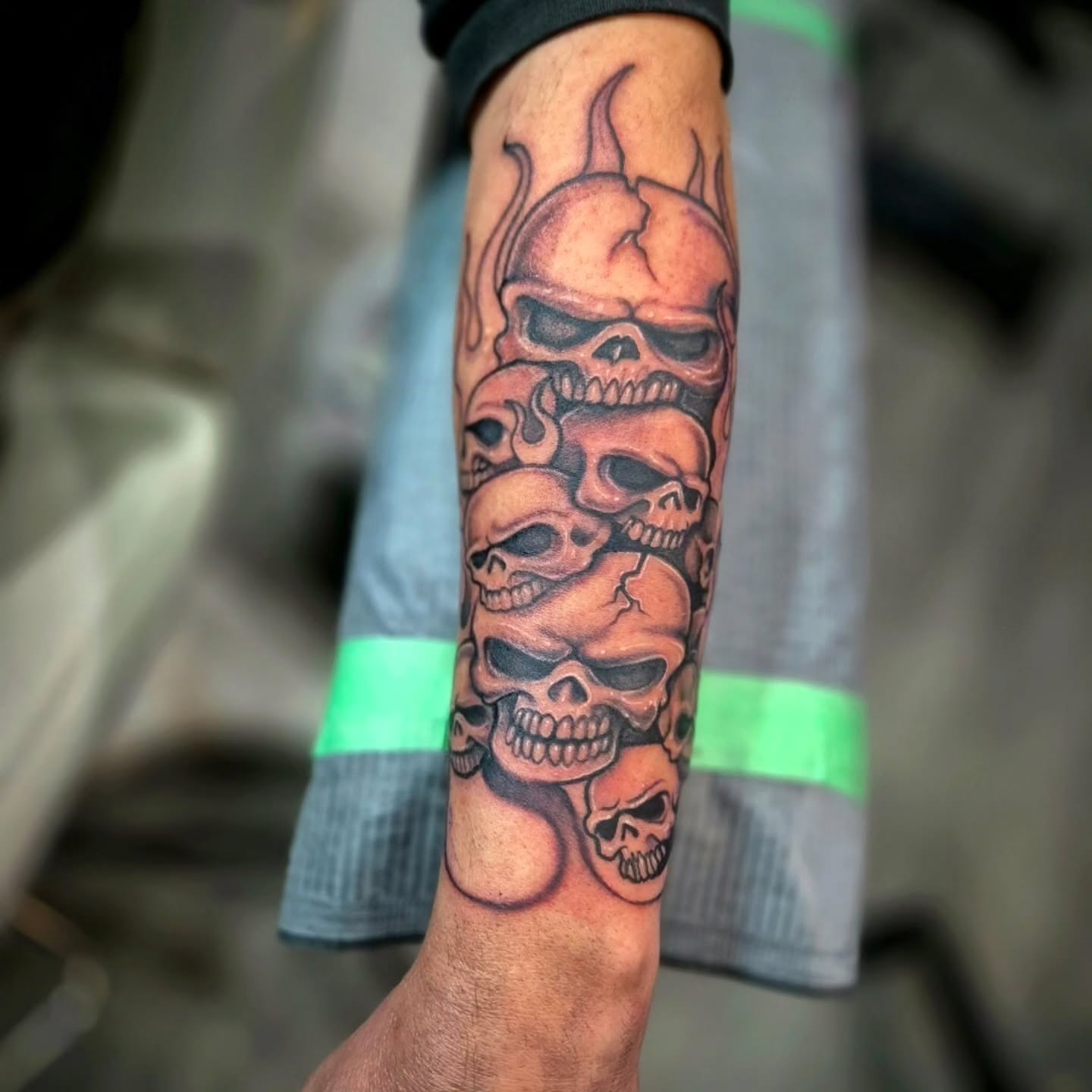 Tattoo by @wizard_tattooer — black_and_grey