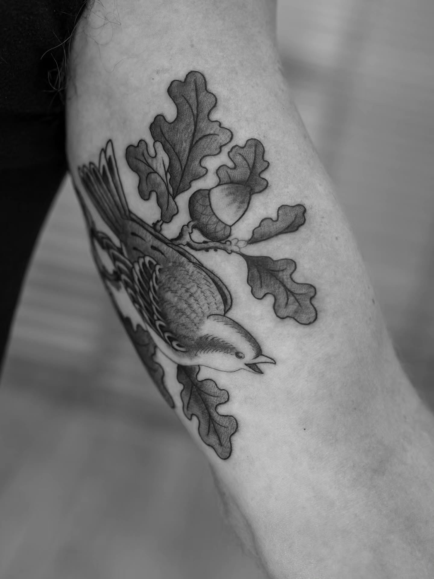 Tattoo by @bramadey — black_and_grey