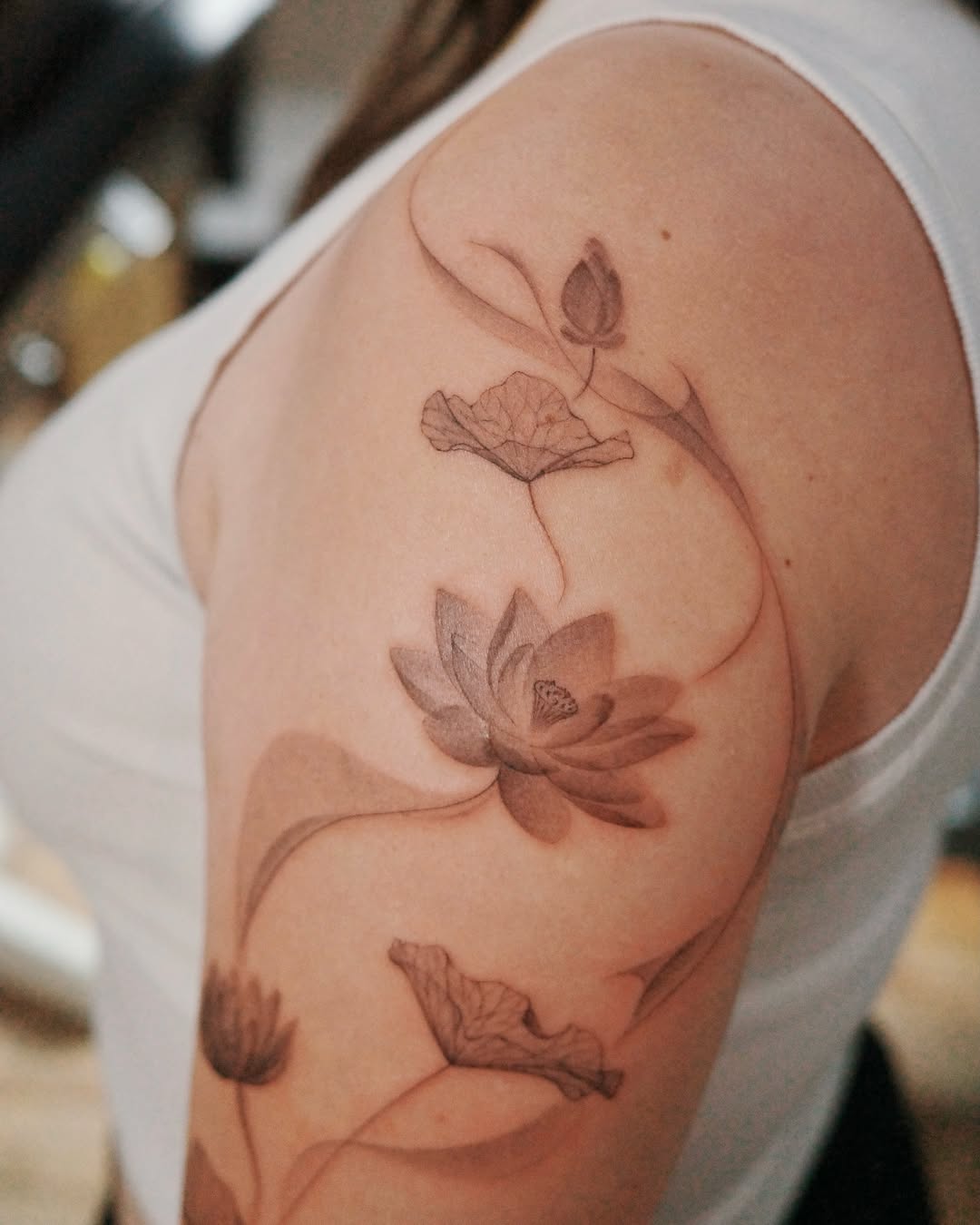Tattoo by @blackpear_ink — black_and_grey
