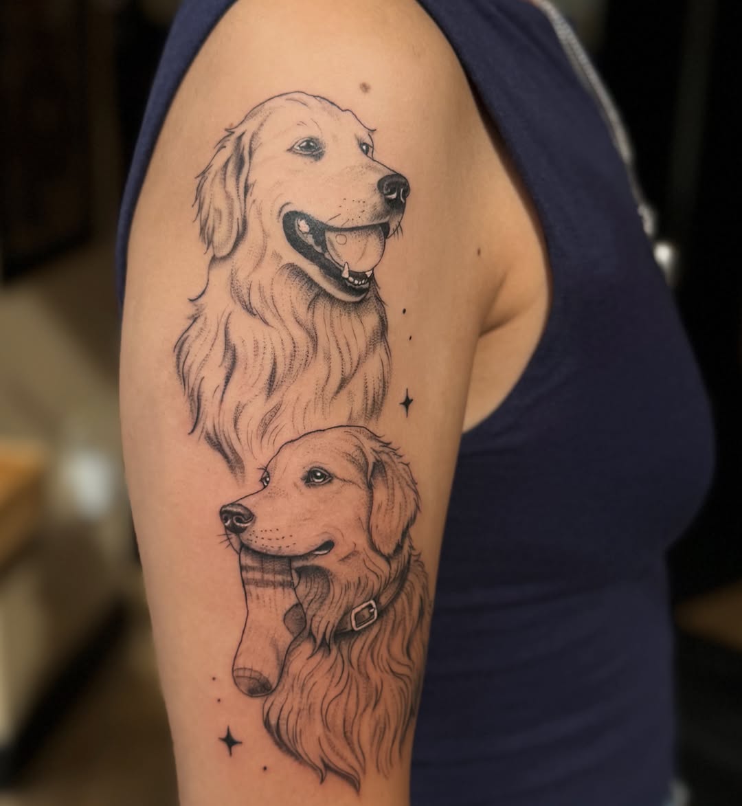 Tattoo by @abel.tattooart — black_and_grey