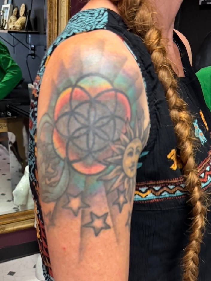 Tattoo by @c.eifert_inks — geometric