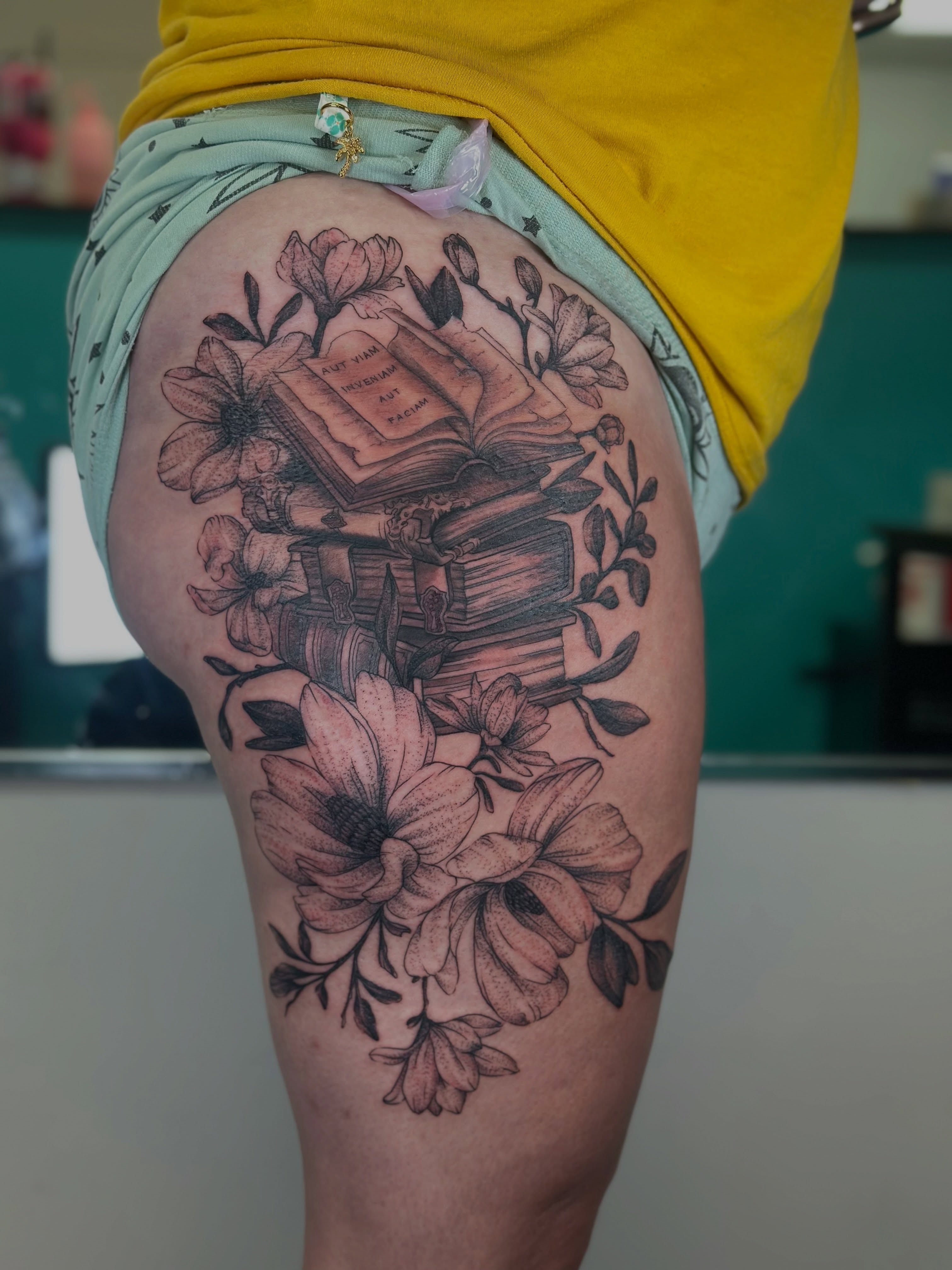 Tattoo by @tabootattys — black_and_grey, realism
